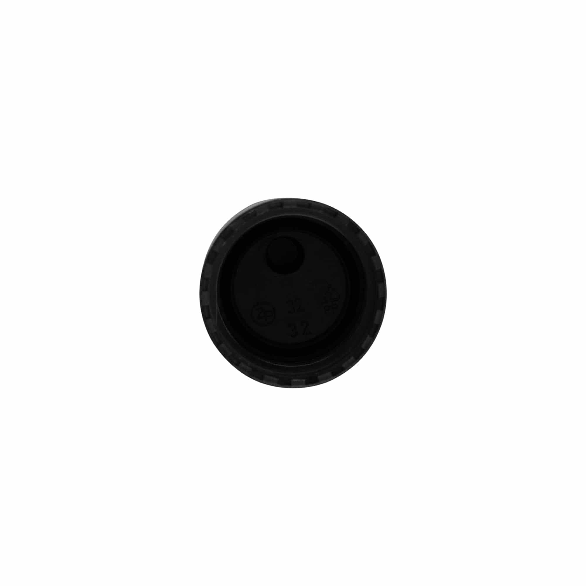 Zavrtni pokrov Disc Top, PP-plastika, črn, za odprtino: 24/410