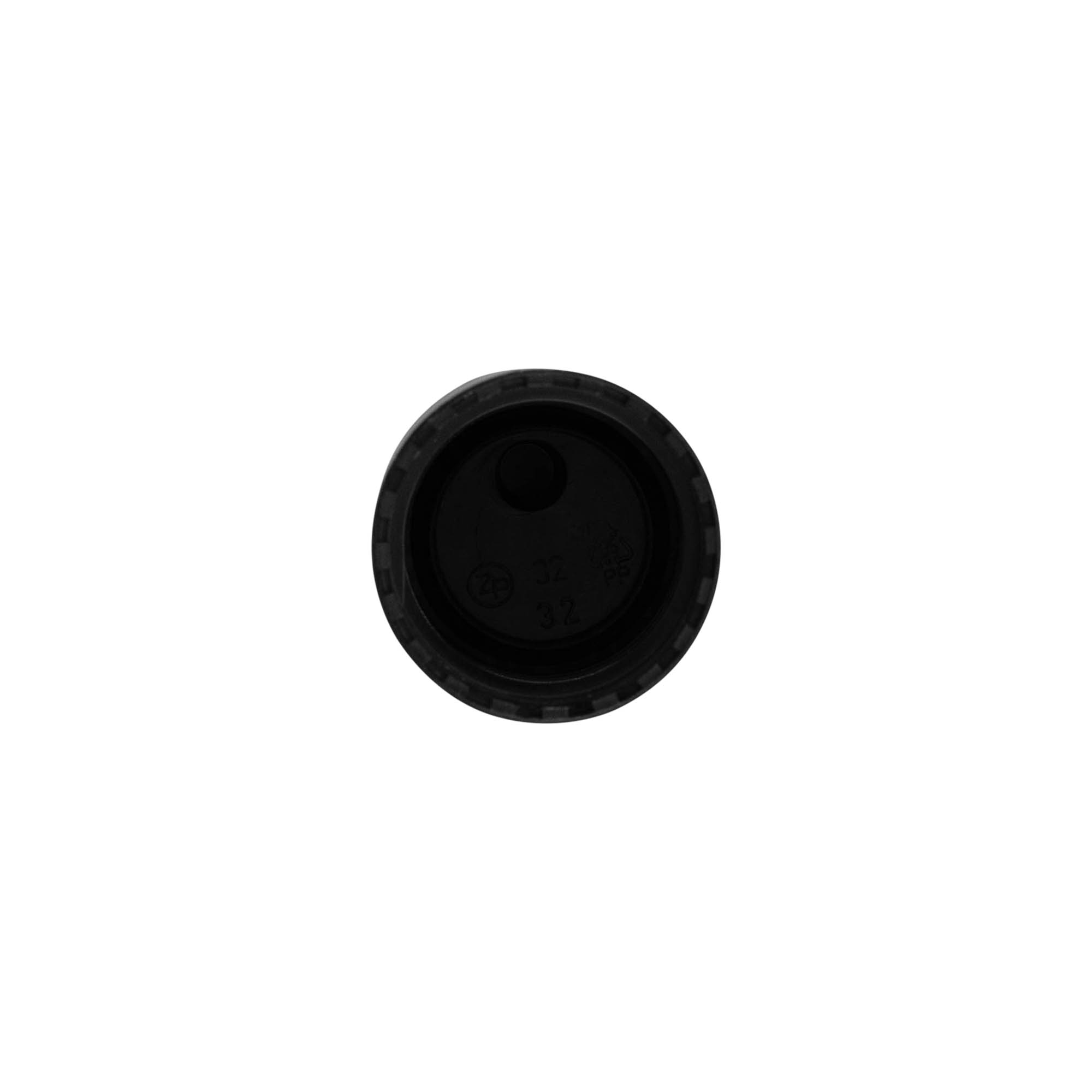 Zavrtni pokrov Disc Top, PP-plastika, črn, za odprtino: 24/410