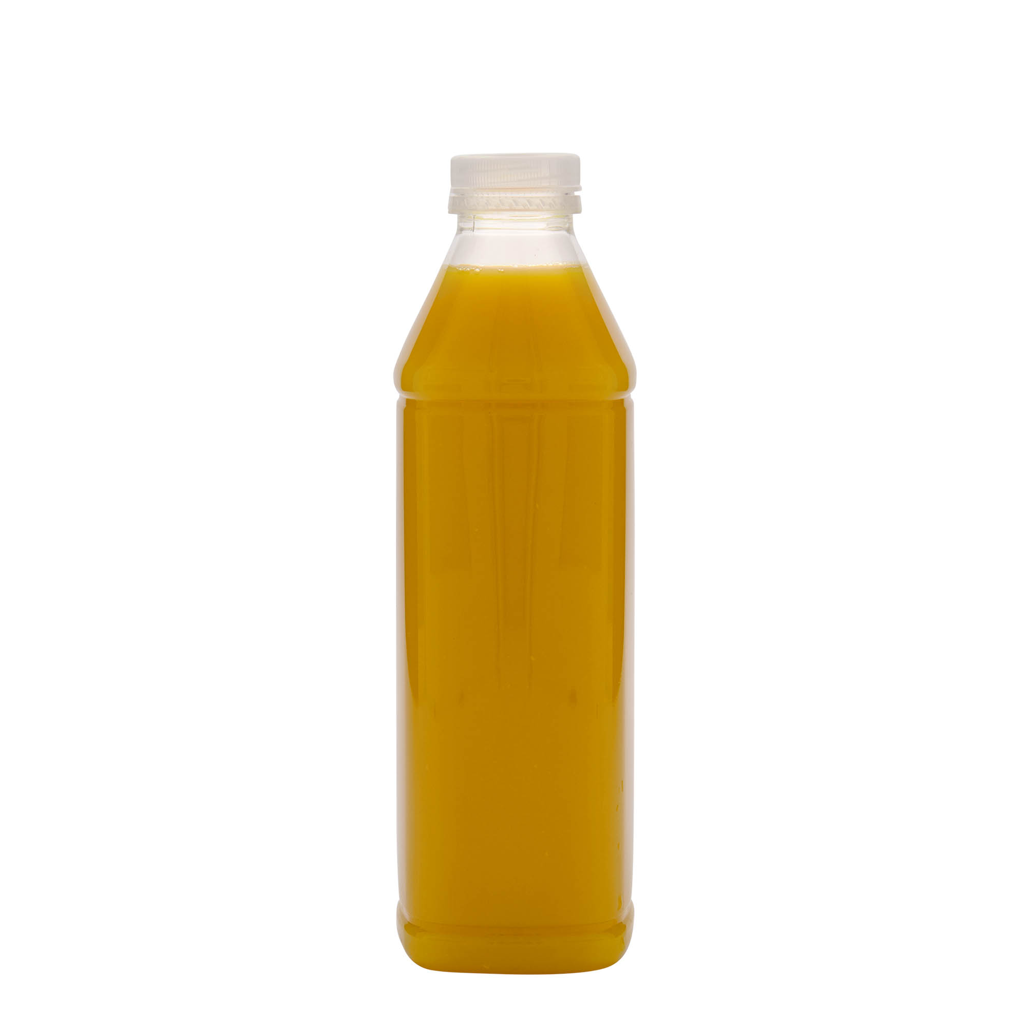 1.000 ml PET-flaska 'Milk and Juice Carré', kvadratna, plastika, odprtina: 38 mm