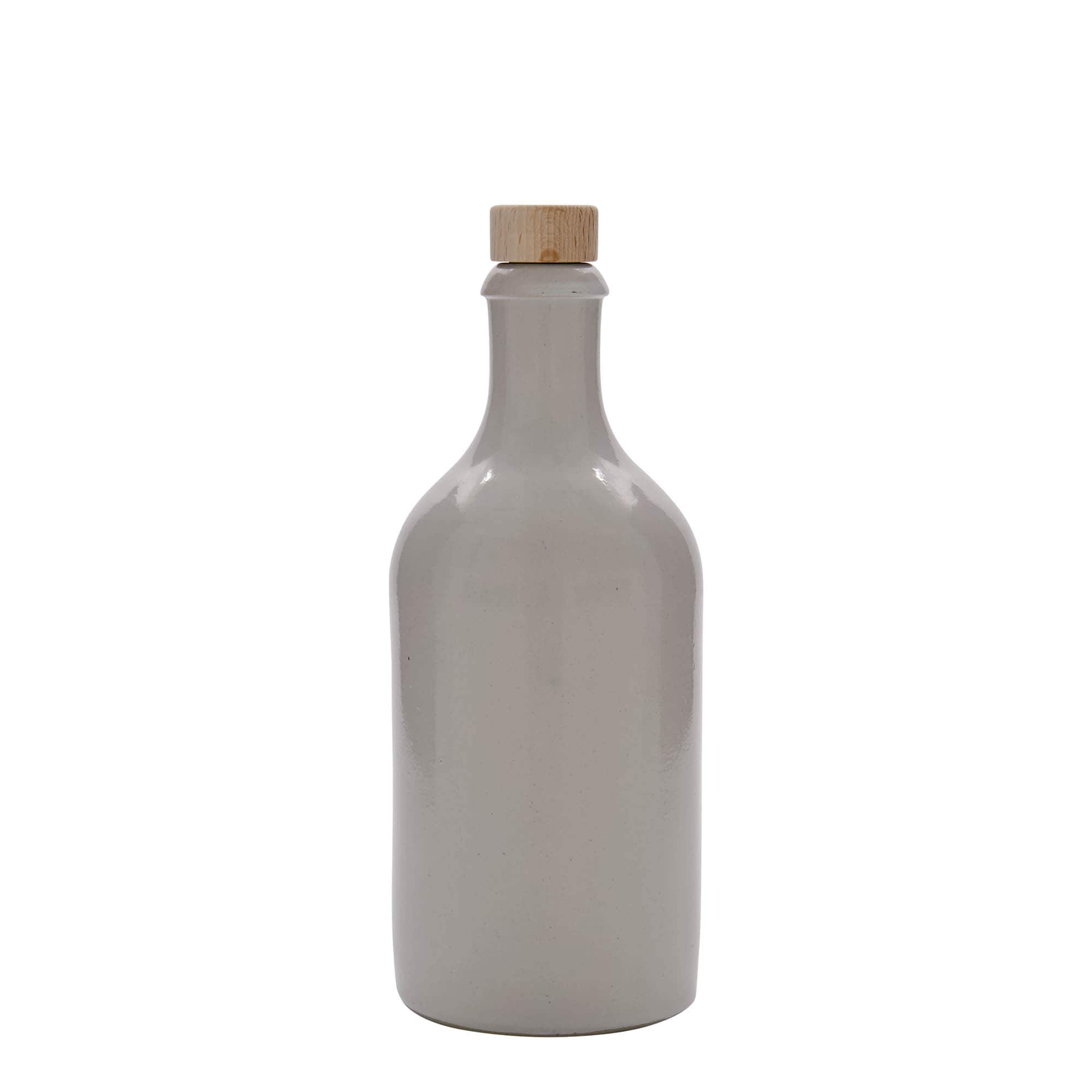 500 ml glineni vrč, kamnina, bel, odprtina: pluta