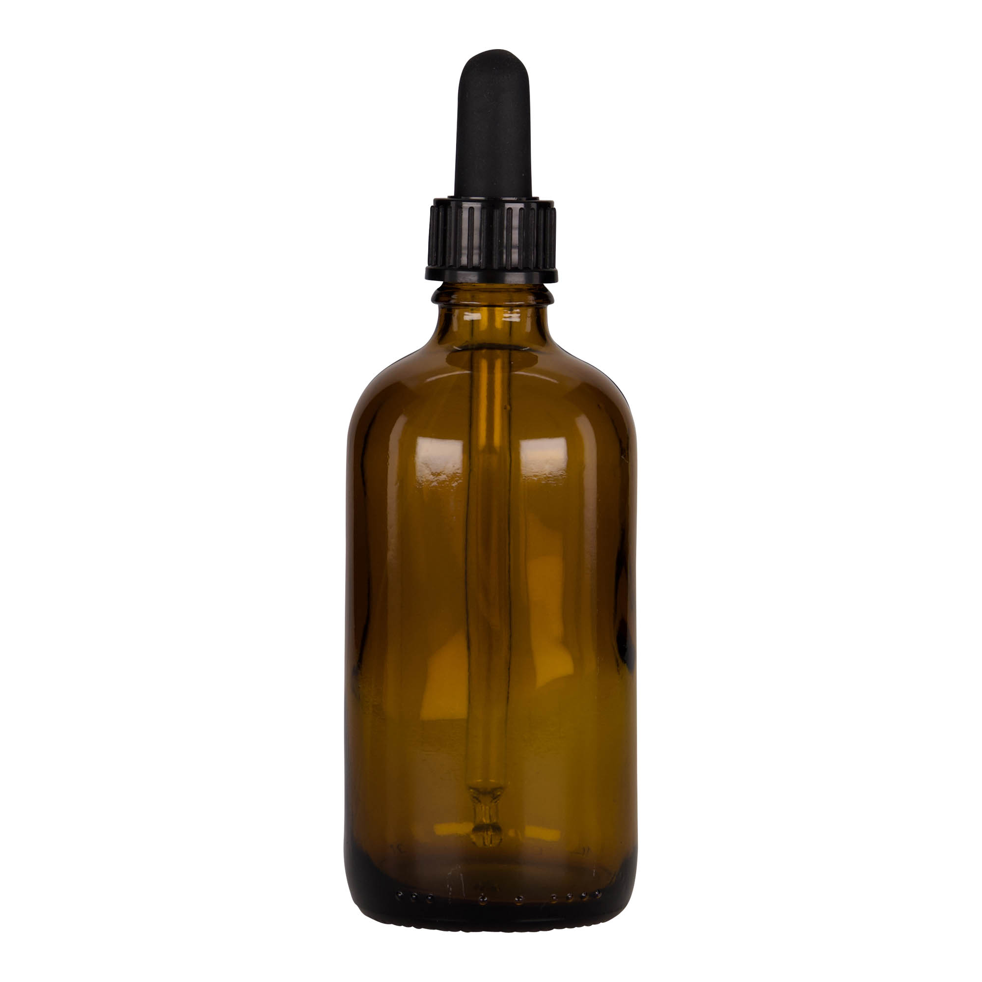 100 ml steklenička z pipeto, medicinska, steklo, rjavo-črna, odprtina: DIN 18