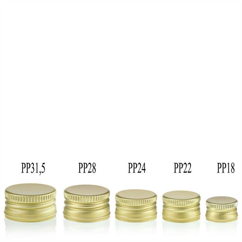 Navojni zamašek, kovina, zlata, za ustje: PP 18