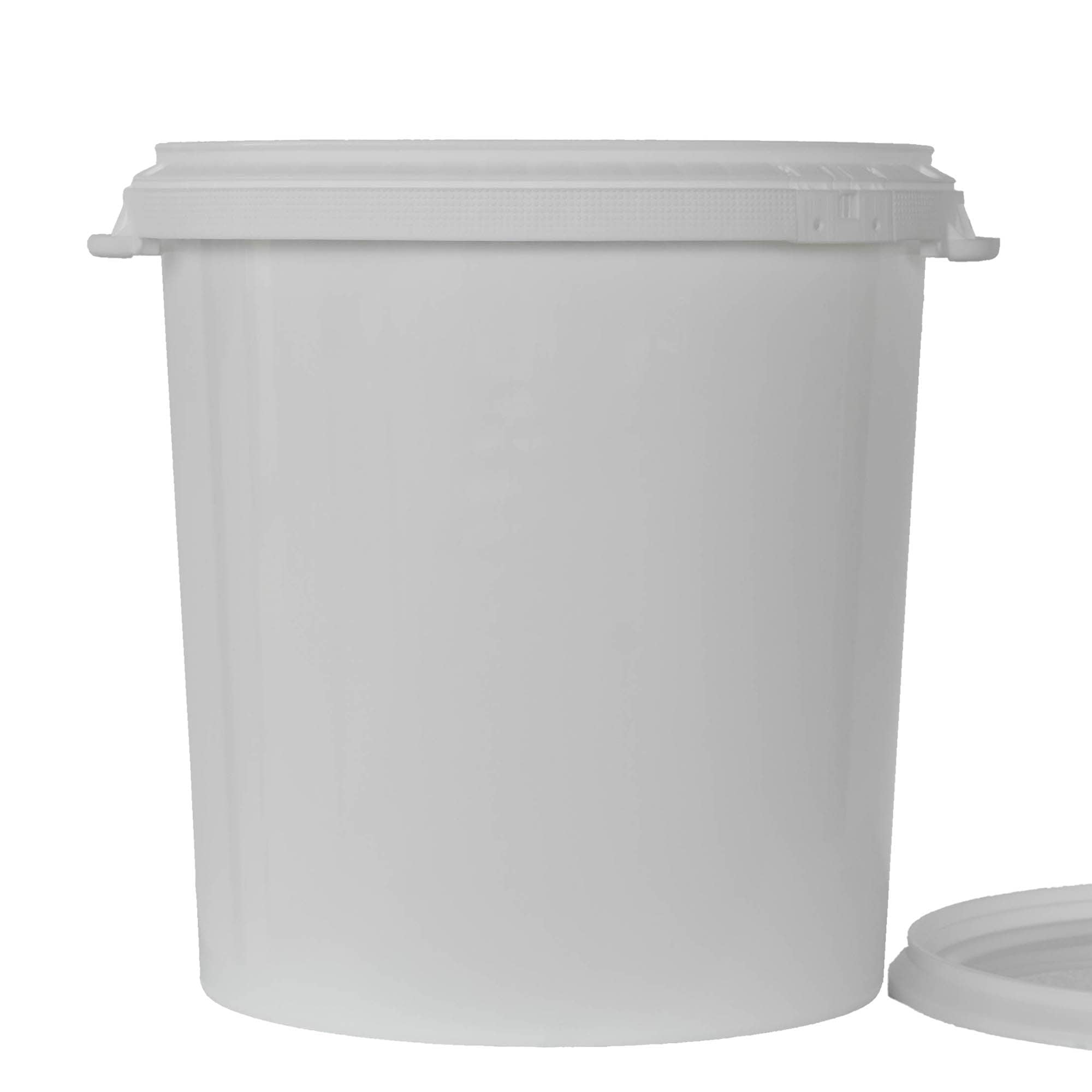 30 l vedro, PP-plastika, belo