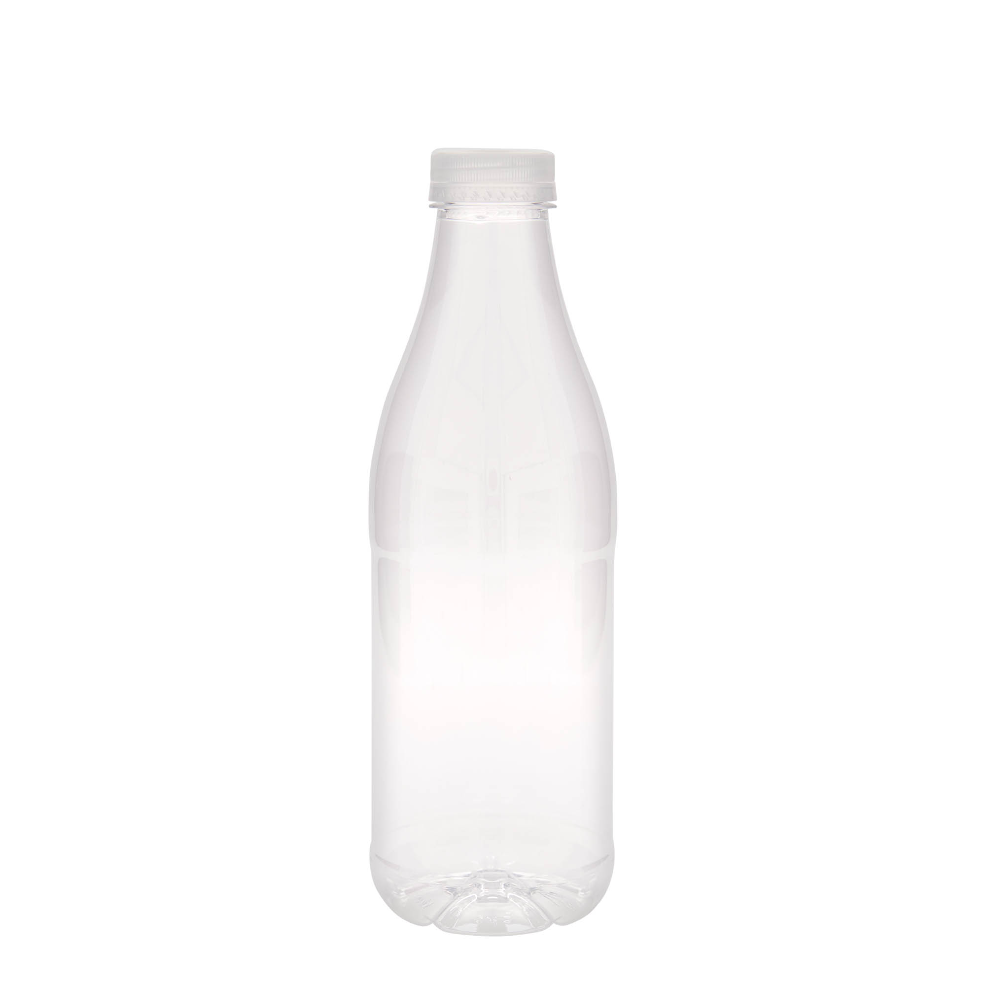 1.000 ml PET-flaska 'Mleko in sok', plastika, odprtina: 38 mm