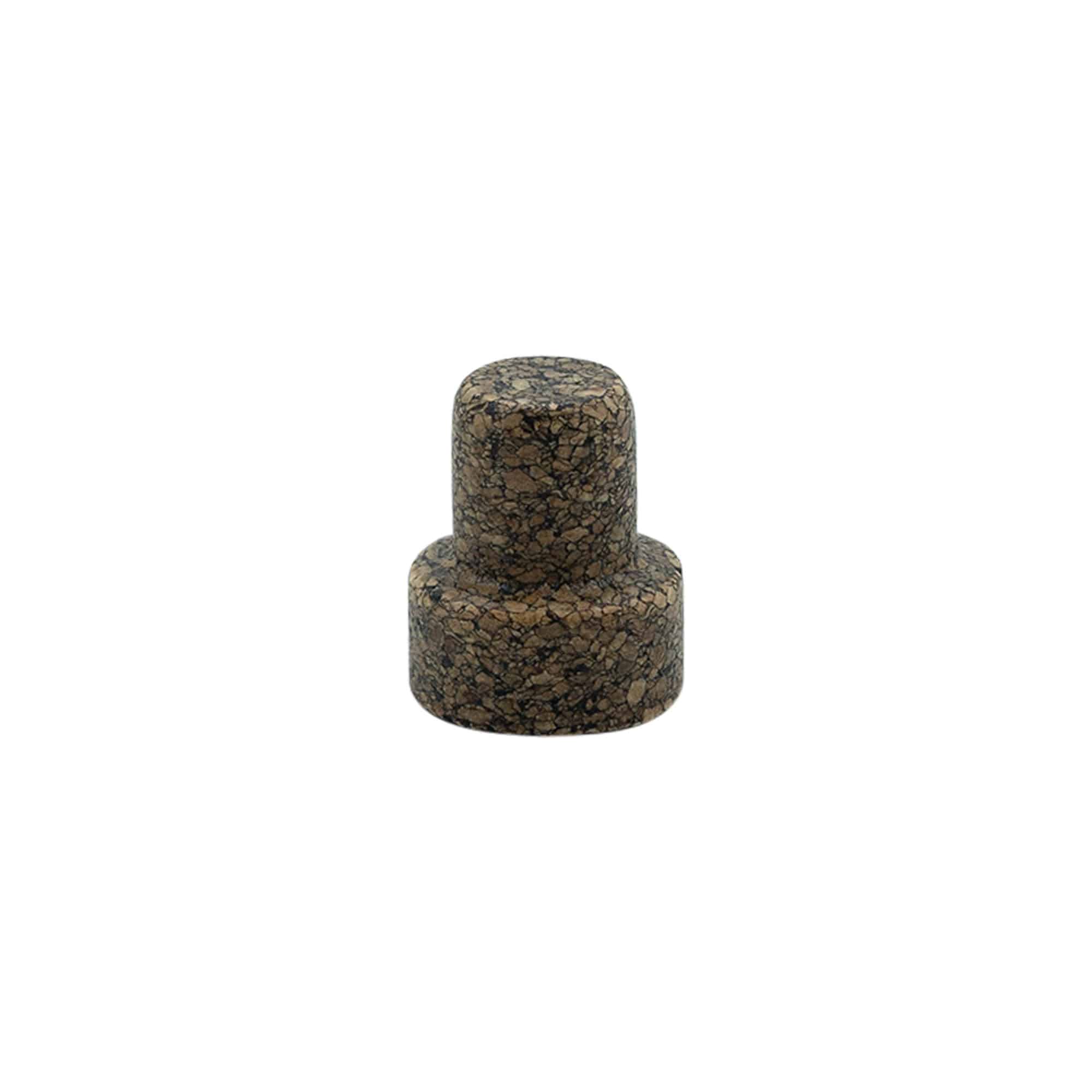 Plutovinasti zamašek z robom 'Sharp' 19,5 mm, Corkcoal, za ustje: pluta