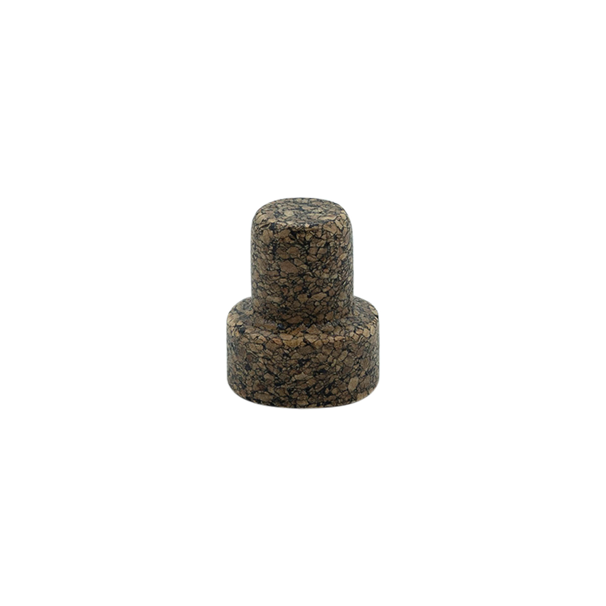 Ročajni zamašek 'Sharp' 19,5 mm, Corkcoal, za ustje: pluta