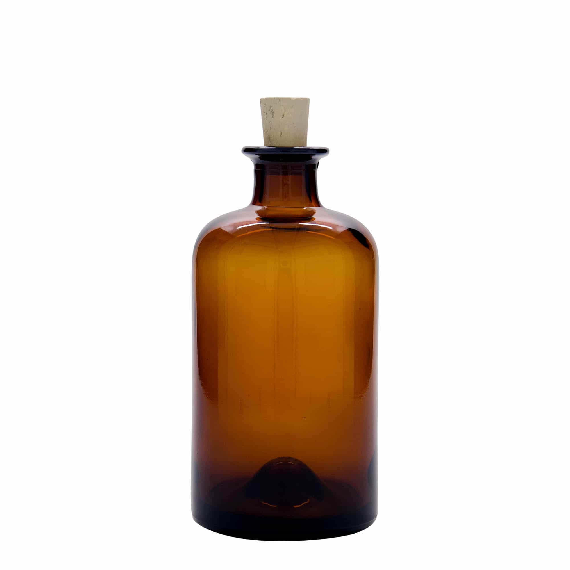 500 ml lekarniška steklenica, rjava, ustje: pluta
