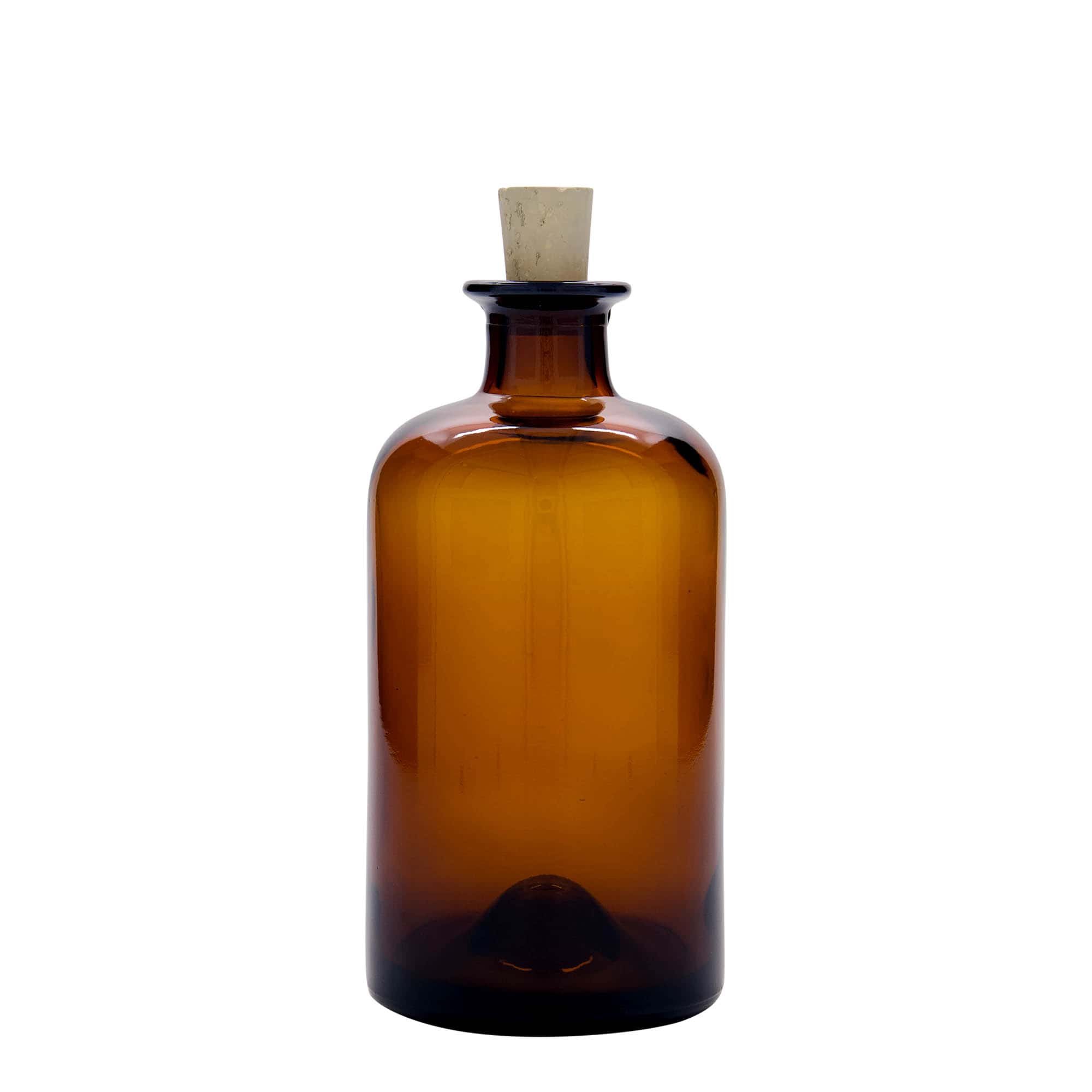 500 ml steklenica za lekarno, rjava, odprtina: pluta