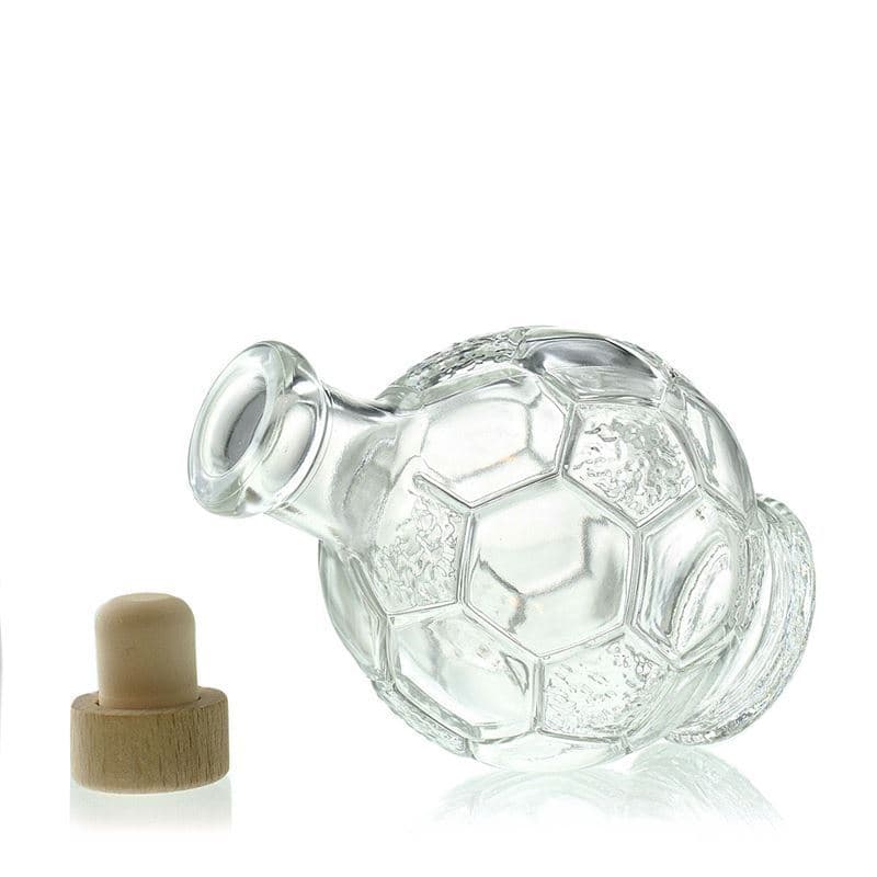 200 ml steklena steklenica »Nogometna žoga«, ustje: pluta