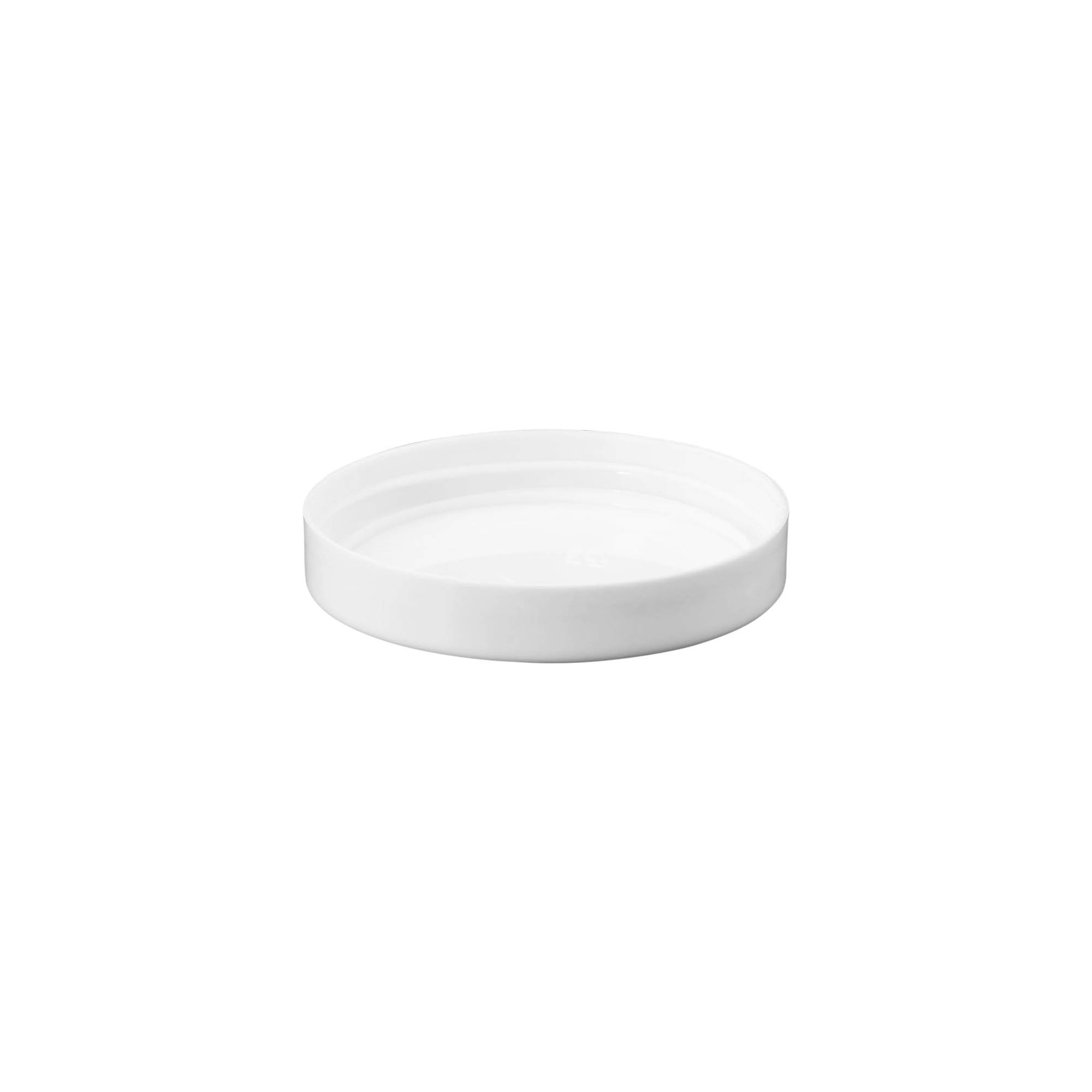 Zavrtni pokrovček, PP-plastika, bel, za odprtino: 70/400 Zavrtni pokrovček, PP-plastika, bel, za odprtino: 70/400