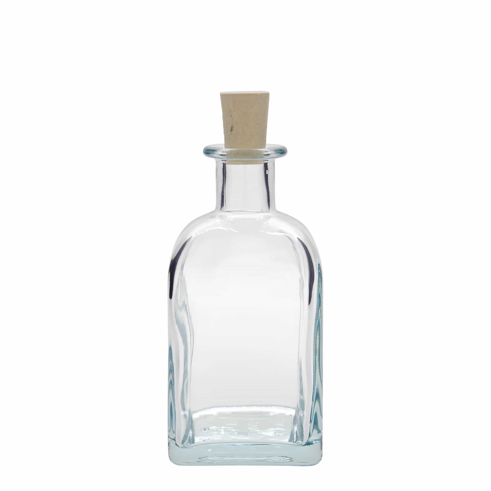 350 ml lekarniška steklenica Carré, kvadratna, ustje: pluta