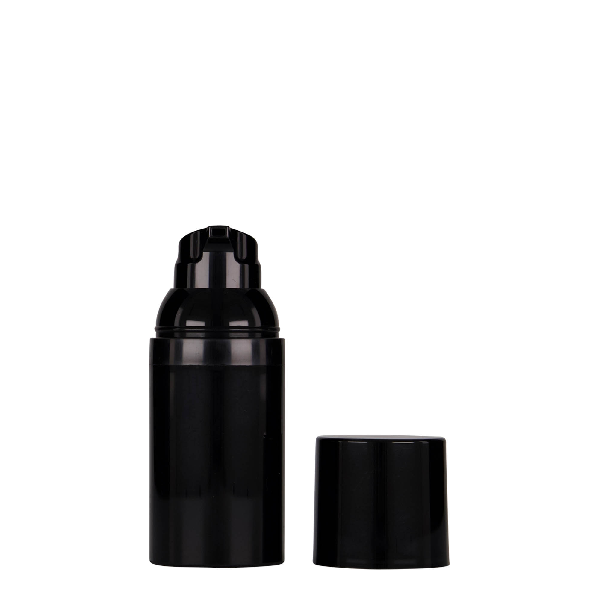 30 ml brez-zračni dozirnik 'Mezzo', PP-plastika, črn 30 ml brez-zračni dozirnik 'Mezzo', PP-plastika, črn