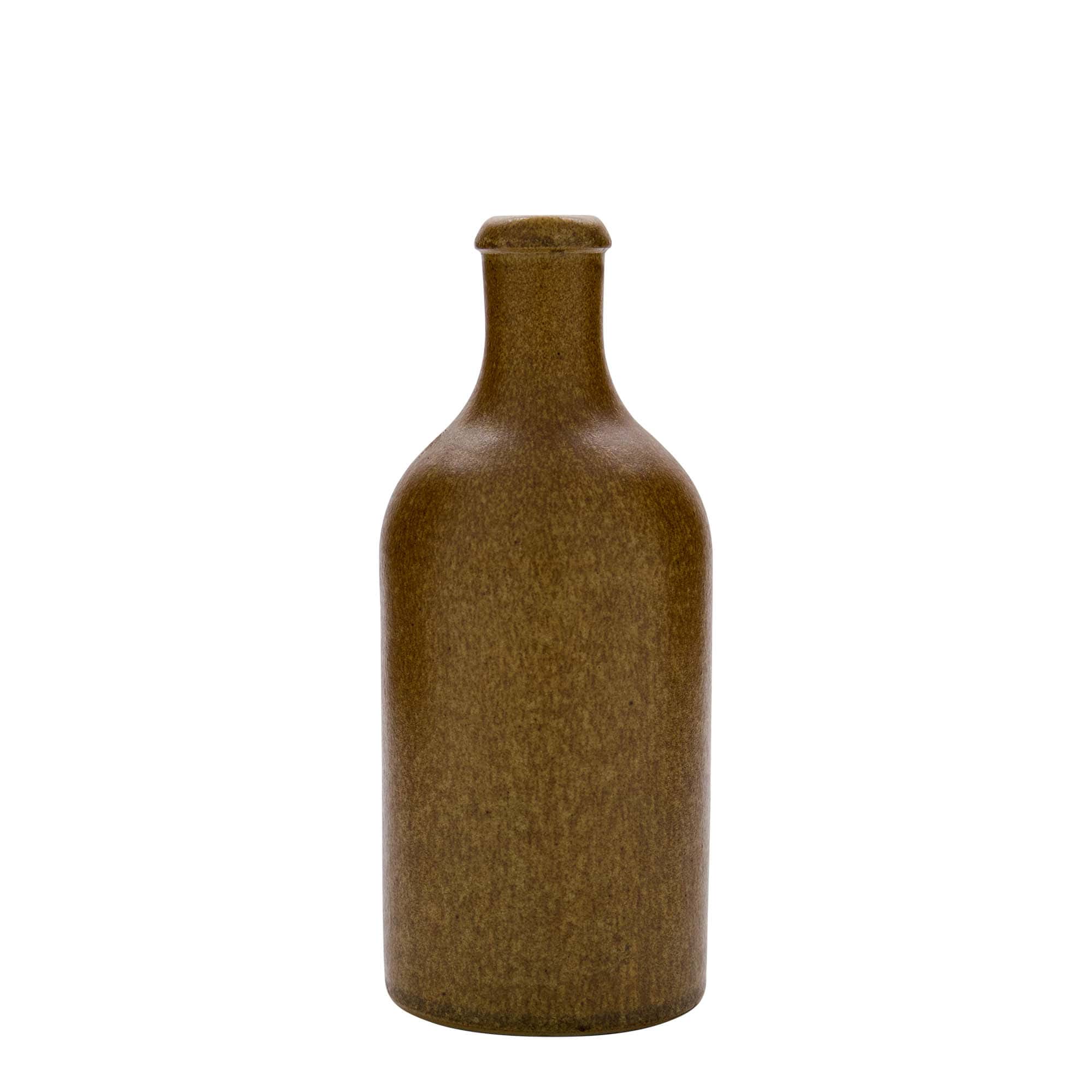 500 ml glineni vrč, kamenina, rjavo-kristalen, odprtina: pluta