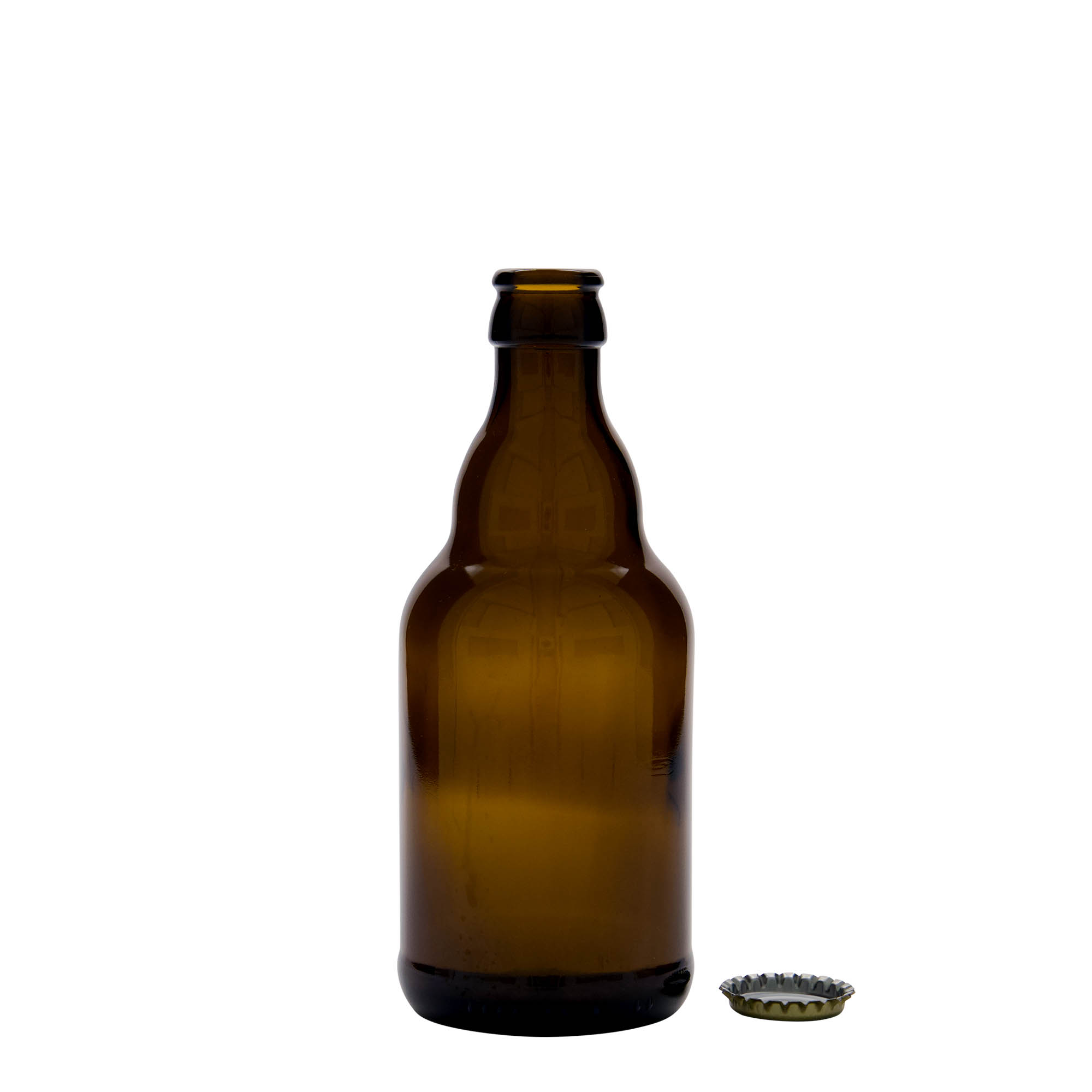 330 ml steklenica piva 'Steinie', steklo, rjava, odprtina: kronkapsula
