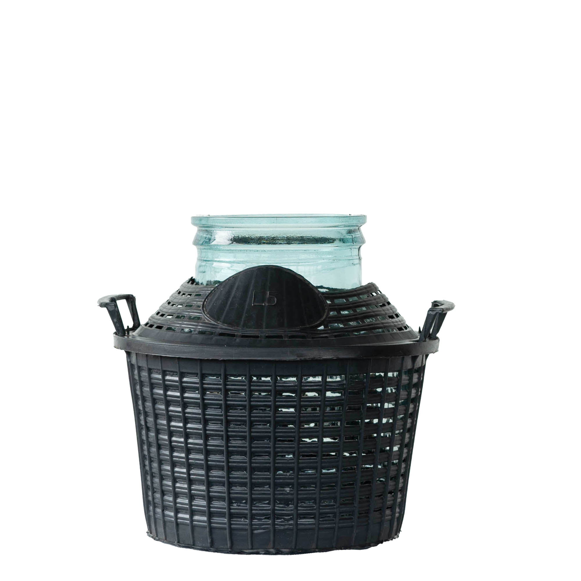 5 l balonska steklenica širokega grla, steklo, odprtina: pokrov z zaskočno sponko