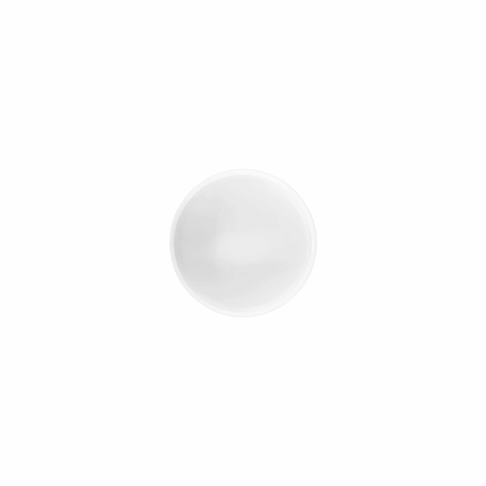 Navojni zamašek »White Line« 35 ml, plastika PP, bela
