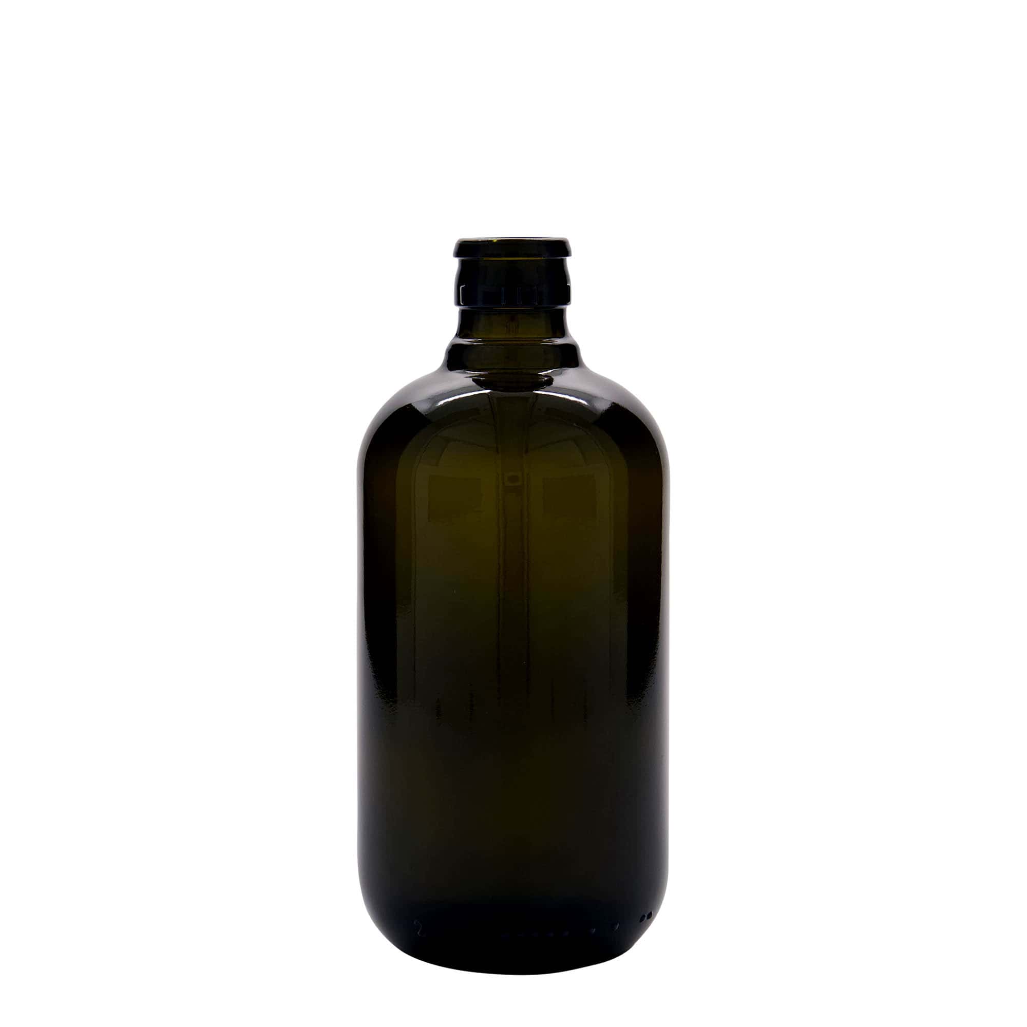 500 ml steklenica za kis/oljčno olje 'Biolio', steklo starozeleno, odprtina: DOP