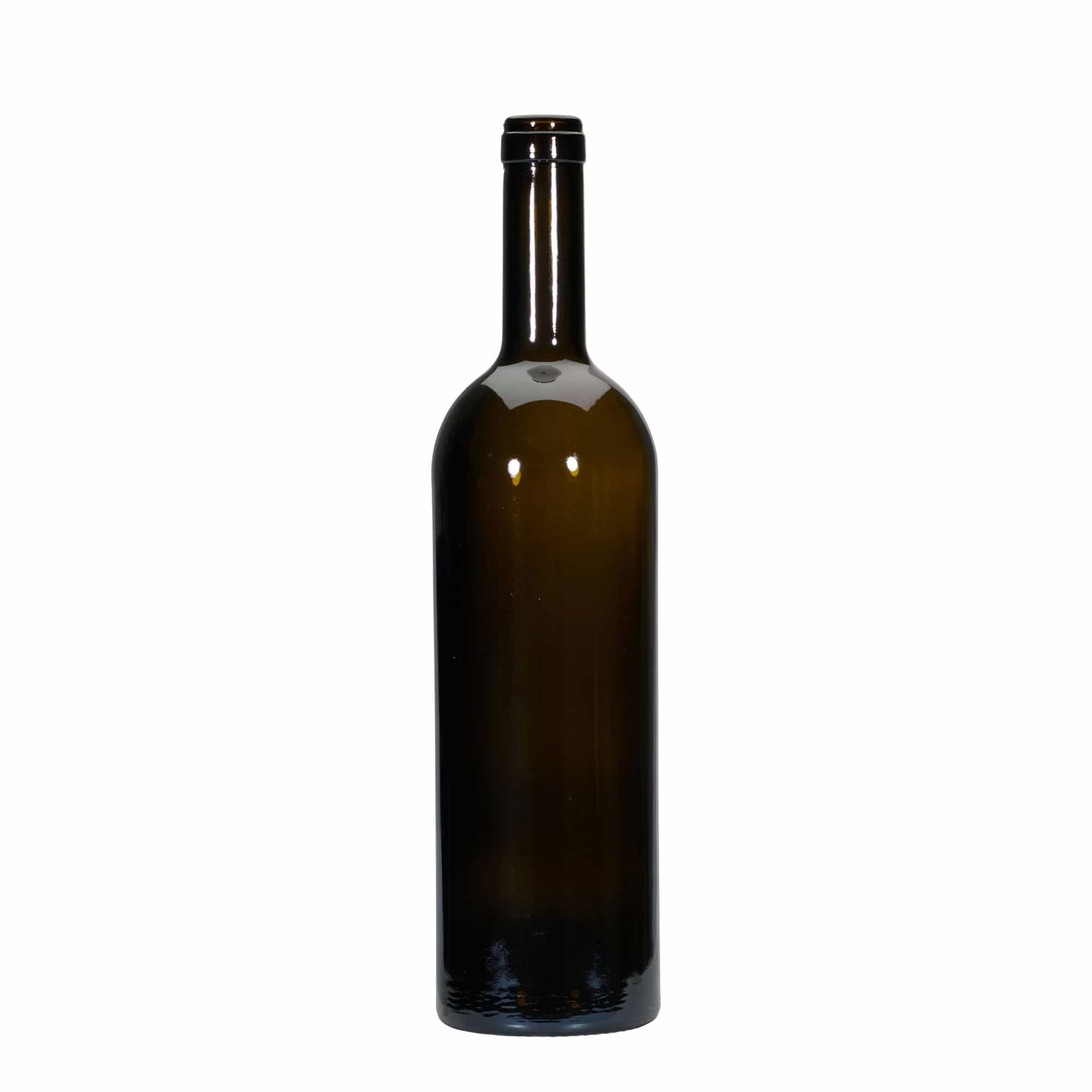 750 ml vinska steklenica 'Golia', starozelena, odprtina: pluta