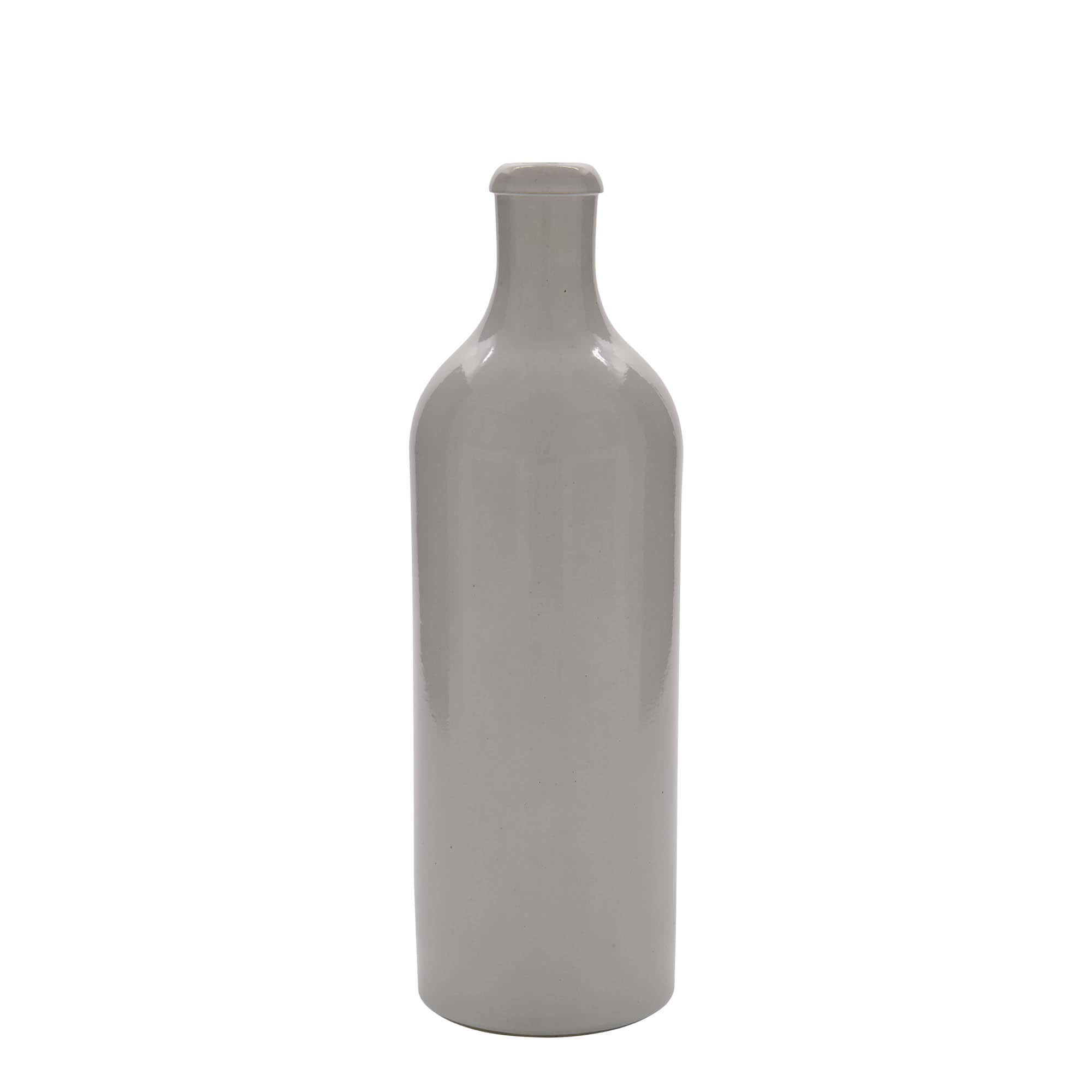 750 ml glineni vrč, kamenina, bel, odprtina: pluta