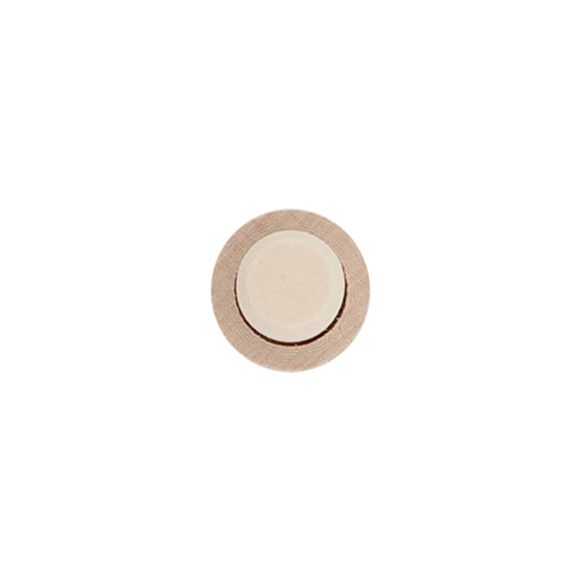 Plutovinasti zamašek z robom 14 mm, les, za ustje: pluta