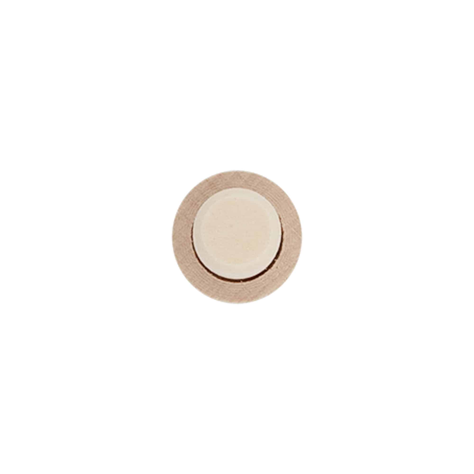 Ročajna zamašek 14 mm, les/plastika, za odprtino: pluta