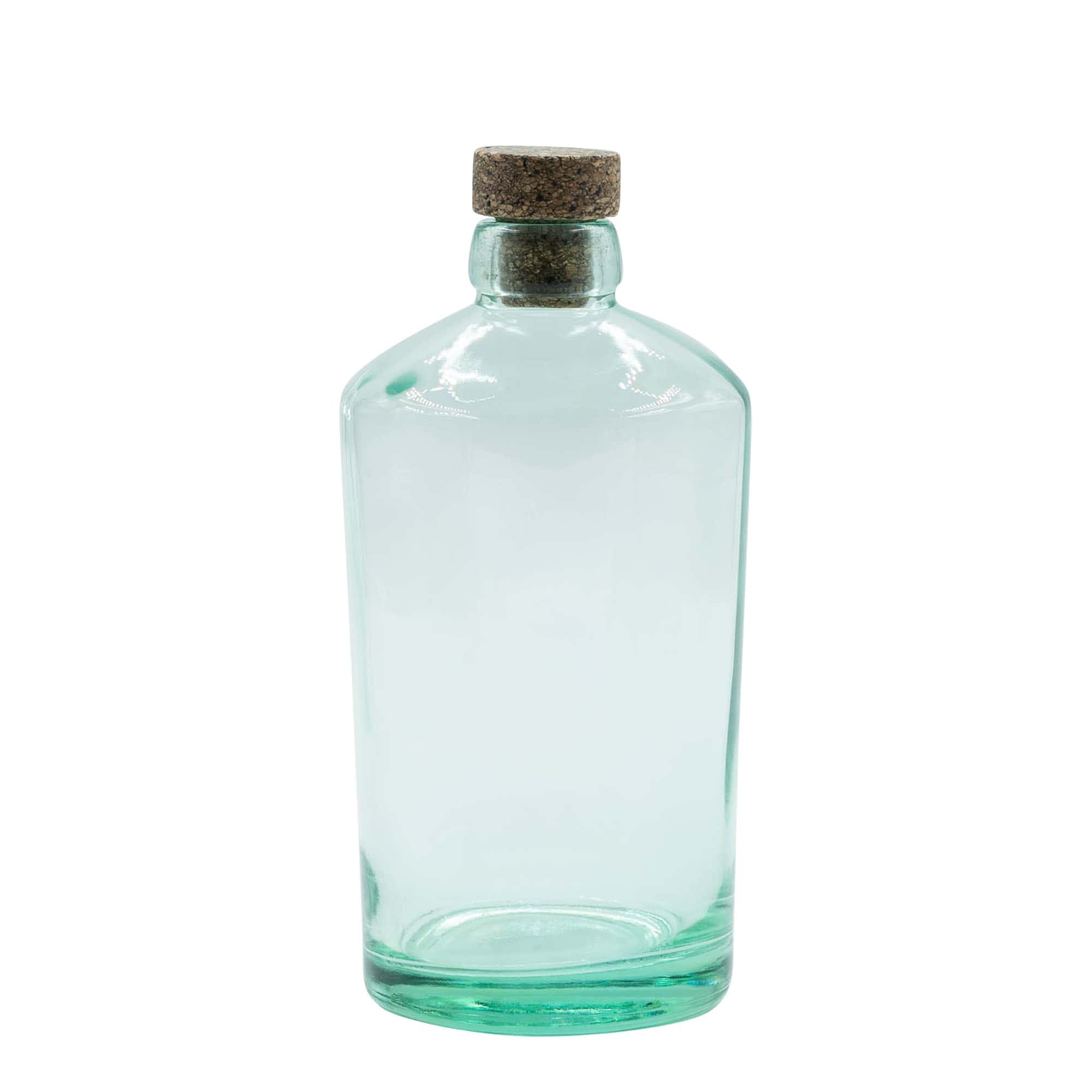 700 ml steklena steklenica »Barrel«, ustje: pluta