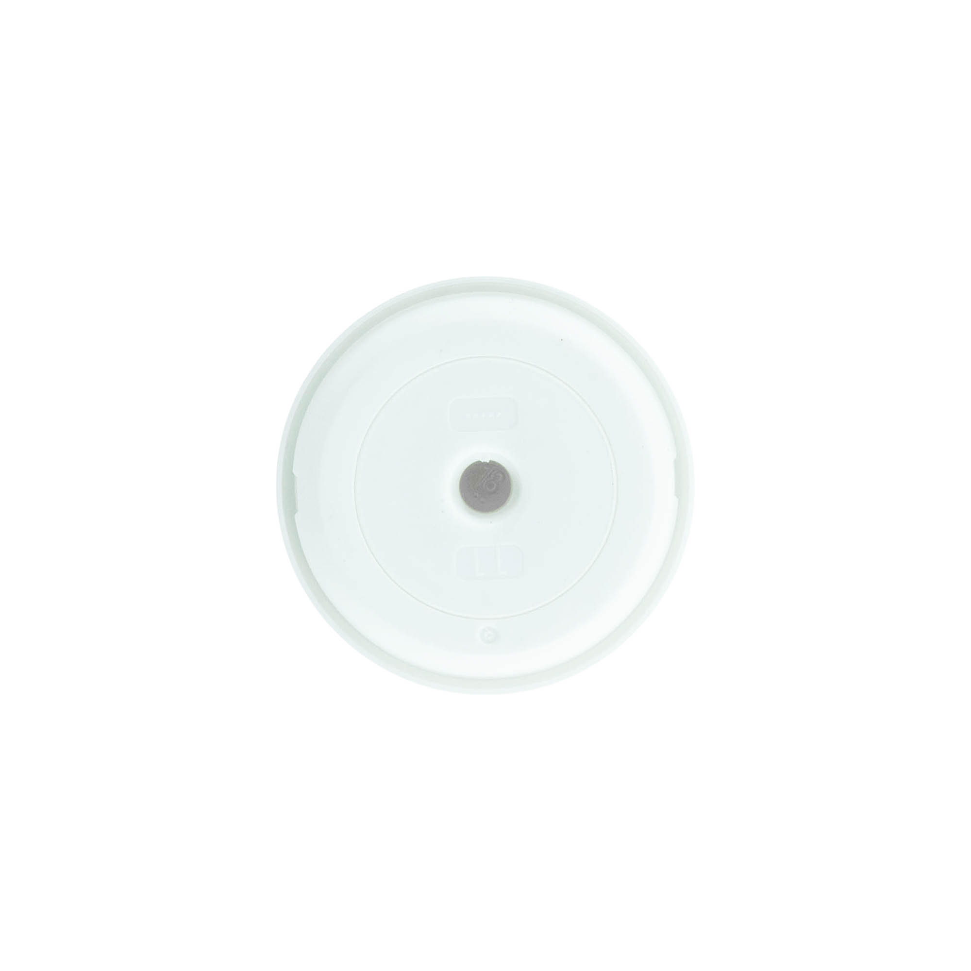 Airless dozirna črpalka „Mezzo“, tip D, PP-plastika, bela z mat srebrno metaliziranim pokrovom
