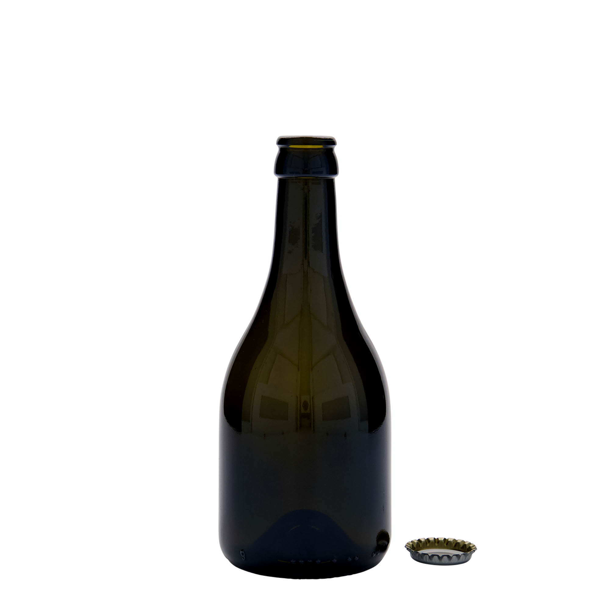 330 ml steklenica za pivo 'Horta', steklo, starinsko zelena, odprtina: kronkapa