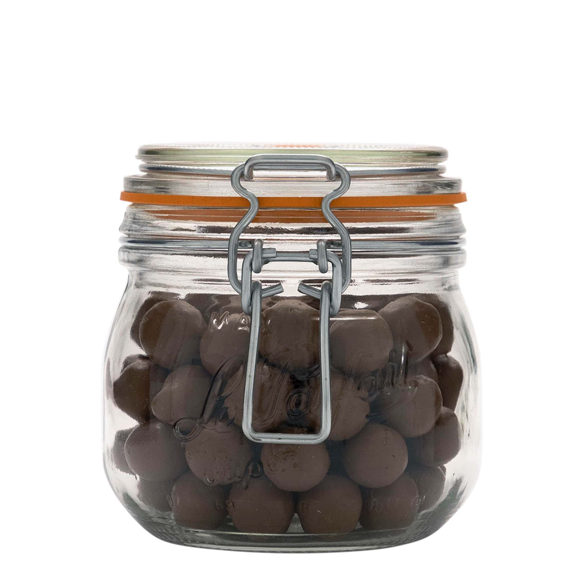 500 ml steklen kozarec z žično zaponko 'Le Parfait Super Bocal', odprtina: zapiranje z žično zaponko