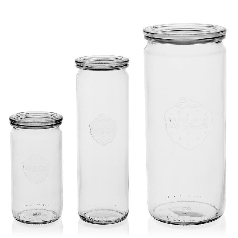 1040 ml cilindrični kozarec WECK, ustje: Okrogel rob
