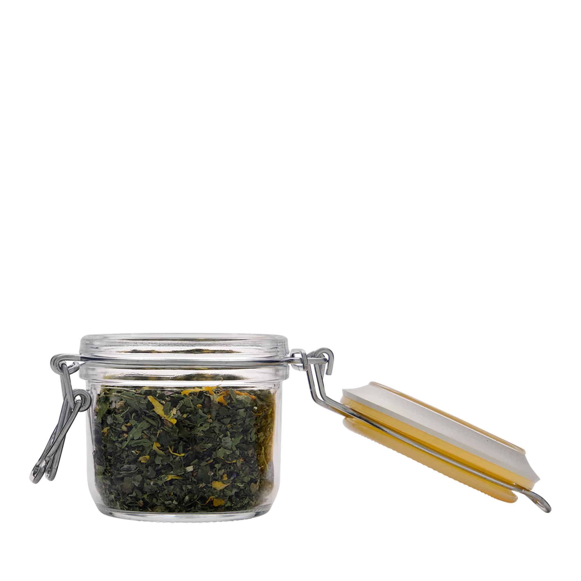 200 ml steklenica s sponko 'Fido', rumena, odprtina: sponka za zapiranje 200 ml steklenica s sponko 'Fido', rumena, odprtina: sponka za zapiranje