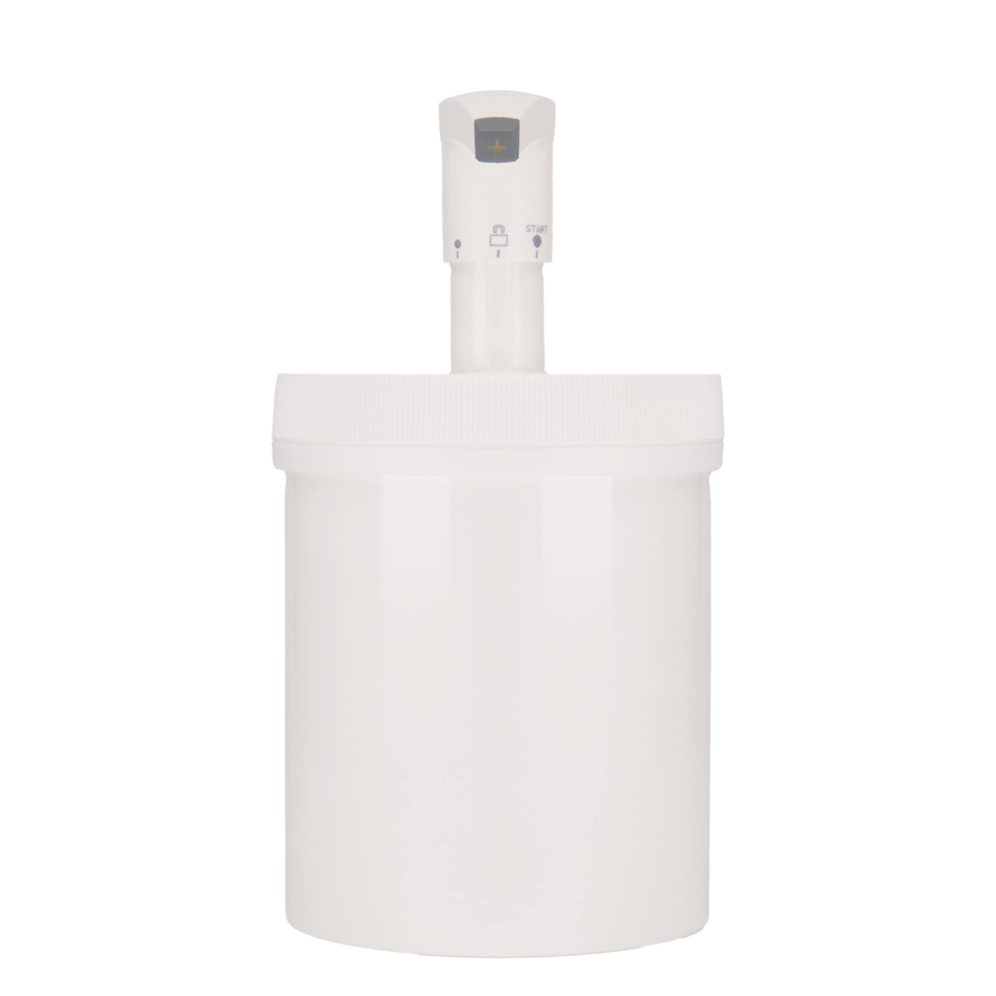 1.240 ml dozirna steklenica 'Securibox', PP-plastika, bela, odprtina: navojni pokrov