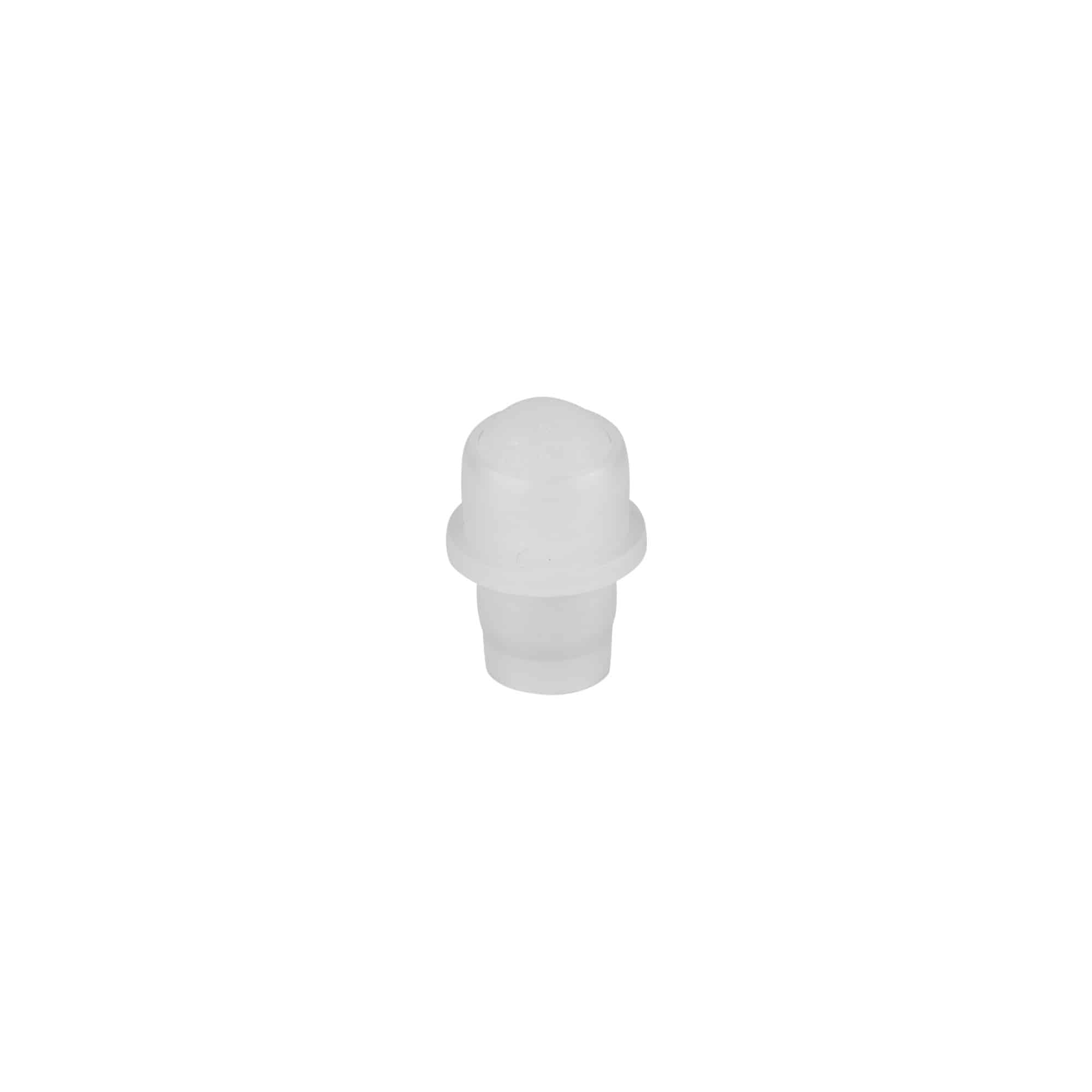 Vstavek za 10 ml stekleničko z valjčkom, LDPE plastika, naravne barve