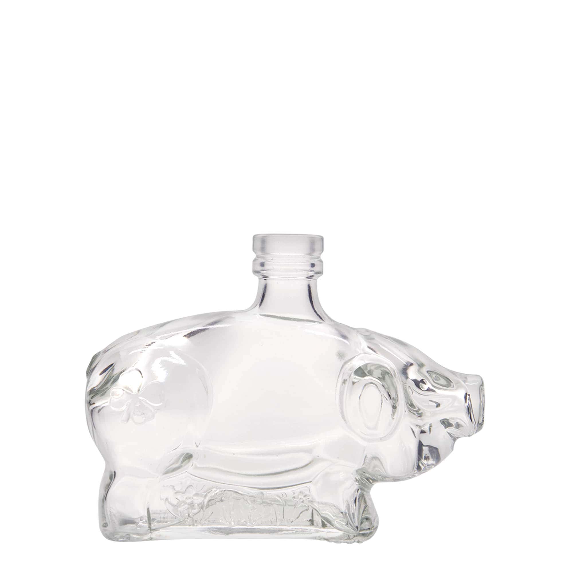 200 ml steklenička »Srečni prašiček«, odprtina: pluta