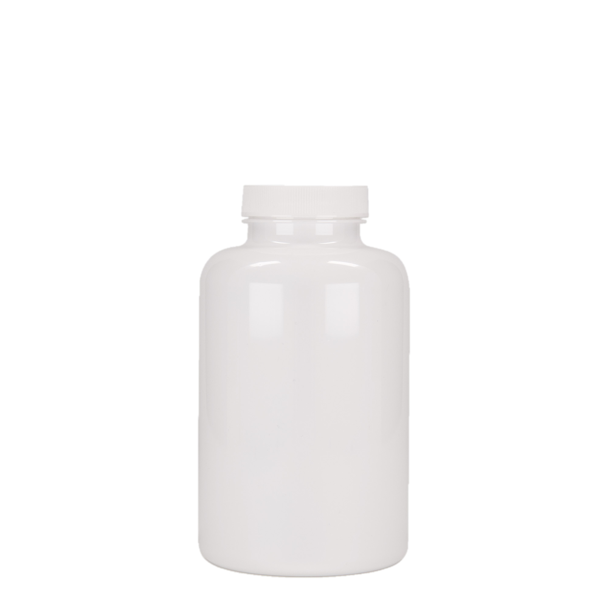 500 ml pakirna posodica PET, plastika, bela, ustje: GPI 45/400