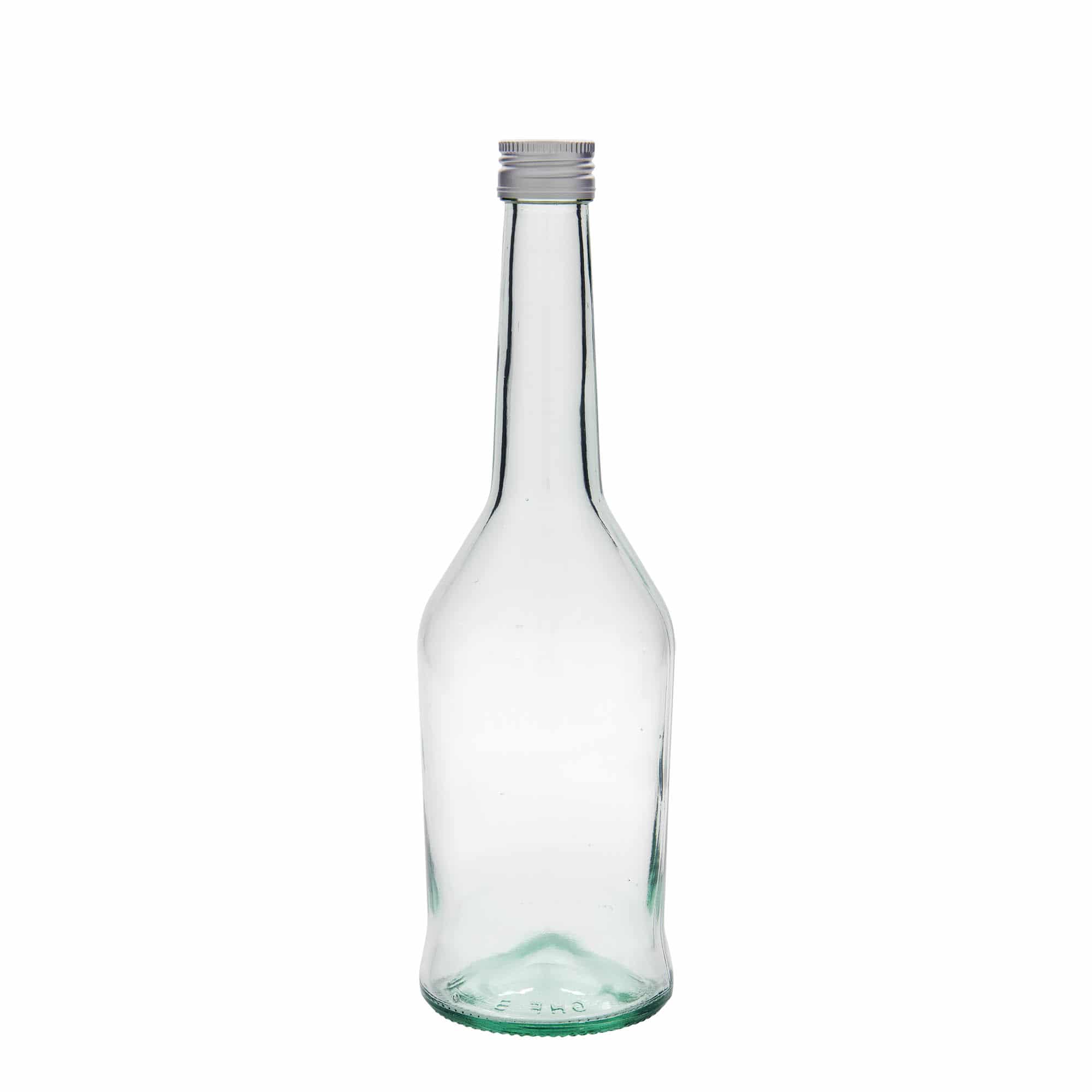 500 ml steklena steklenica za žgane pijače, ustje: PP 28