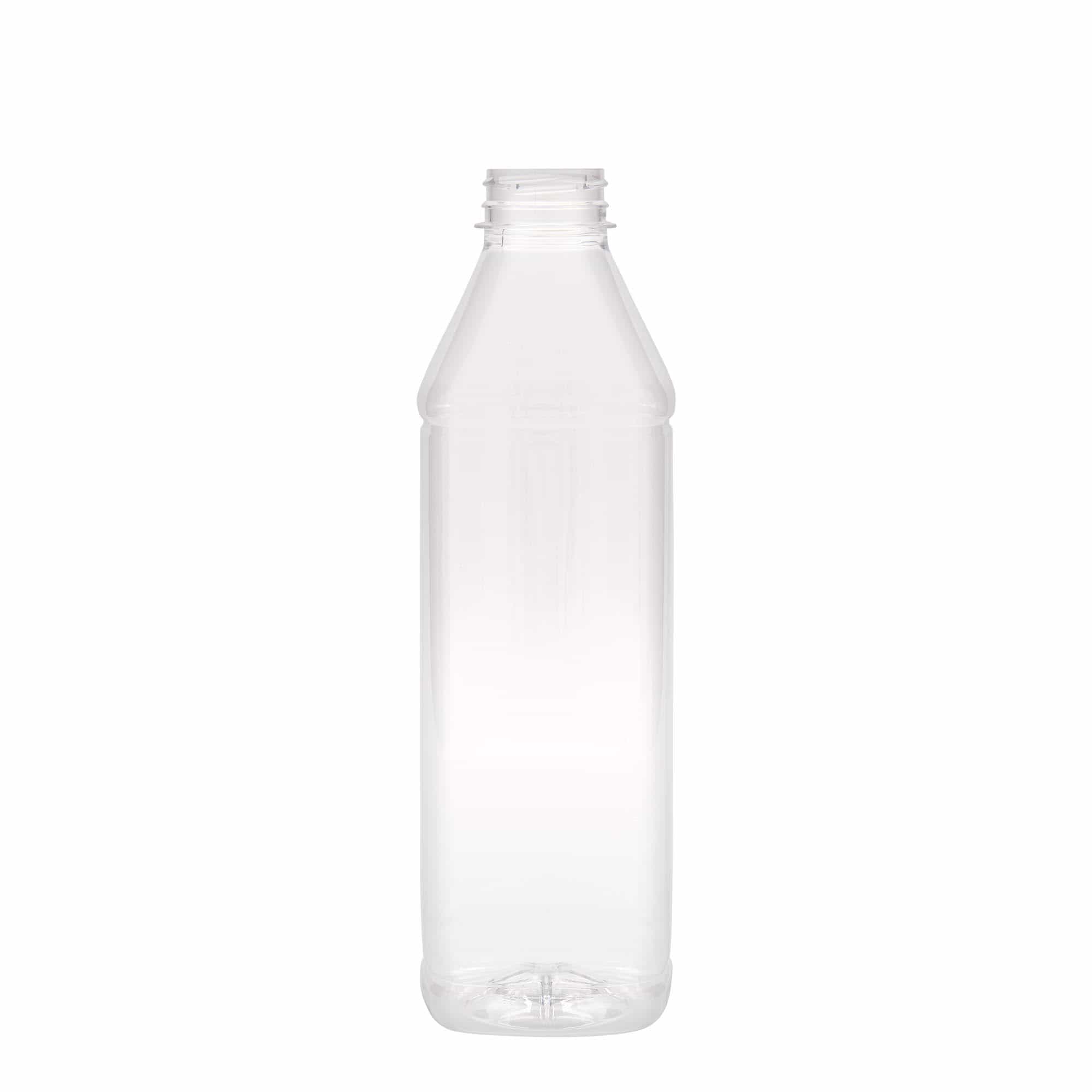 1000 ml steklenica iz PET plastike »Milk and Juice Carré«, kvadratna, plastika, ustje: 38 mm 1000 ml steklenica iz PET plastike »Milk and Juice Carré«, kvadratna, plastika, ustje: 38 mm