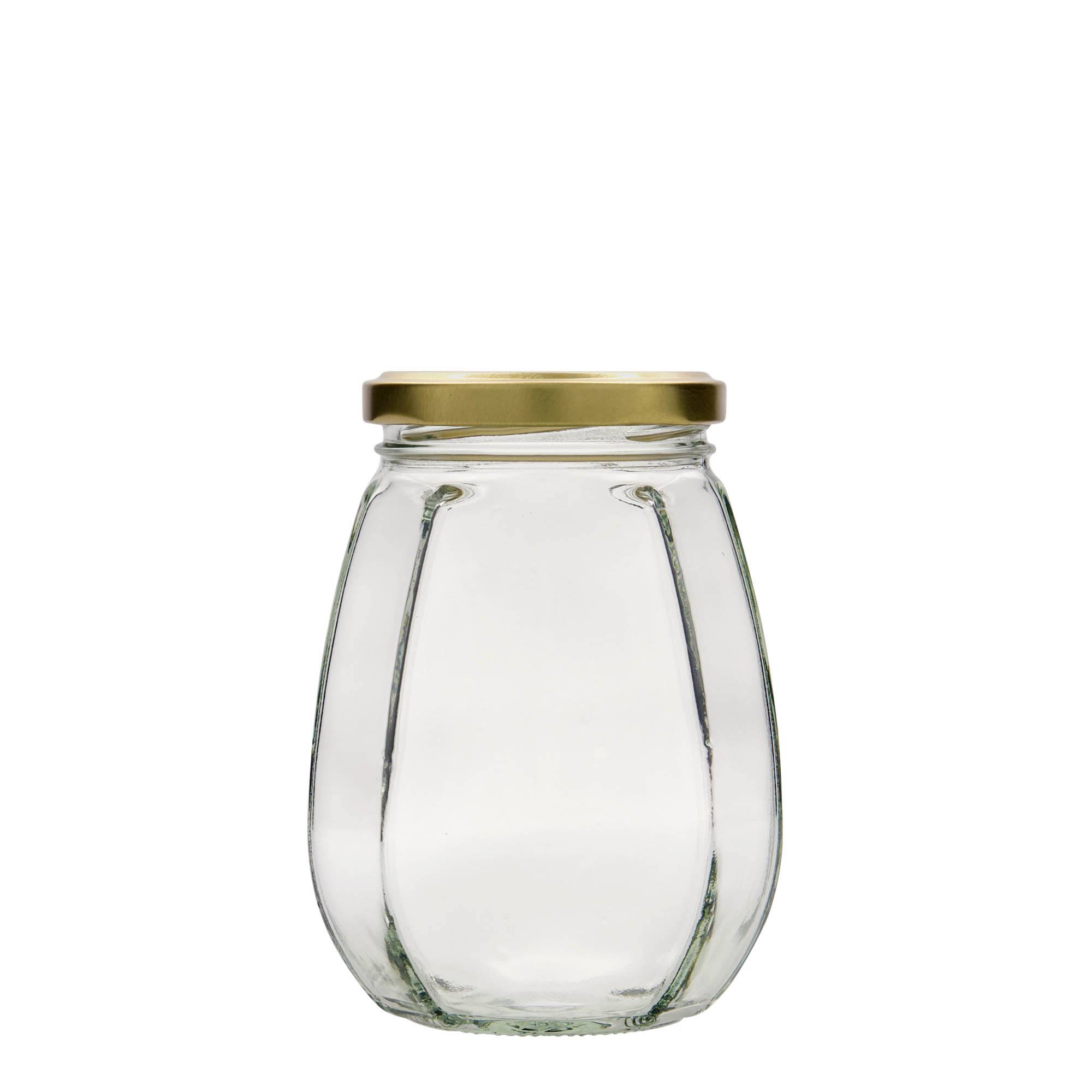 385 ml okrasna steklenica, šestkotna, odprtina: Twist-Off (TO 63)