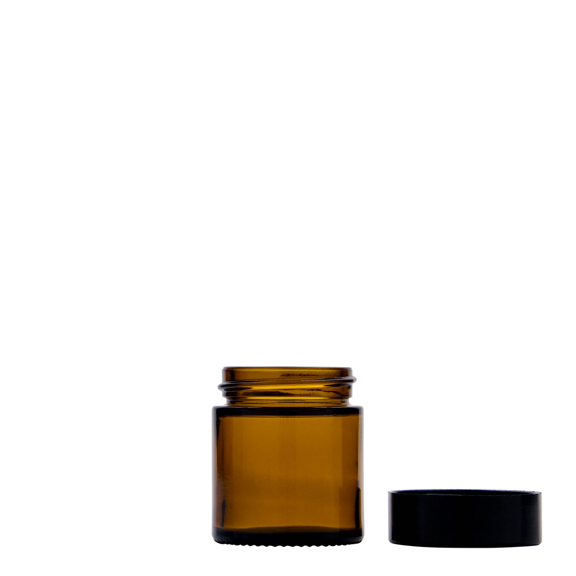 30 ml lonček 'Brown Line', steklo, rjavo, odprtina: navojni pokrov