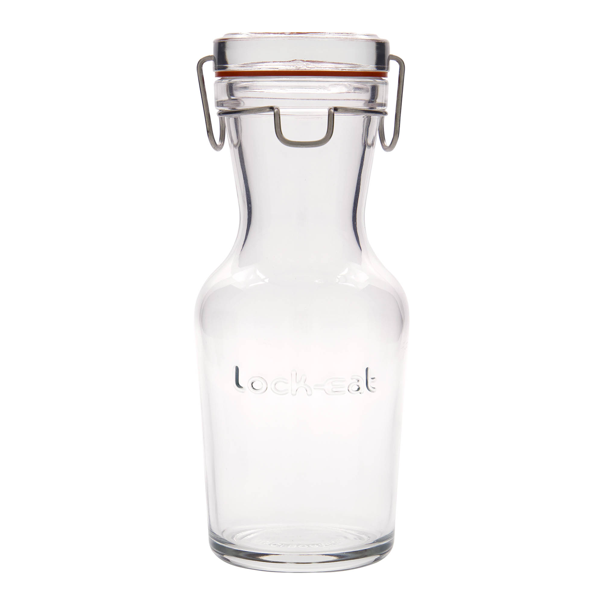500 ml steklena karafa 'Lock-Eat', odprtina: zapiranje z žično sponko