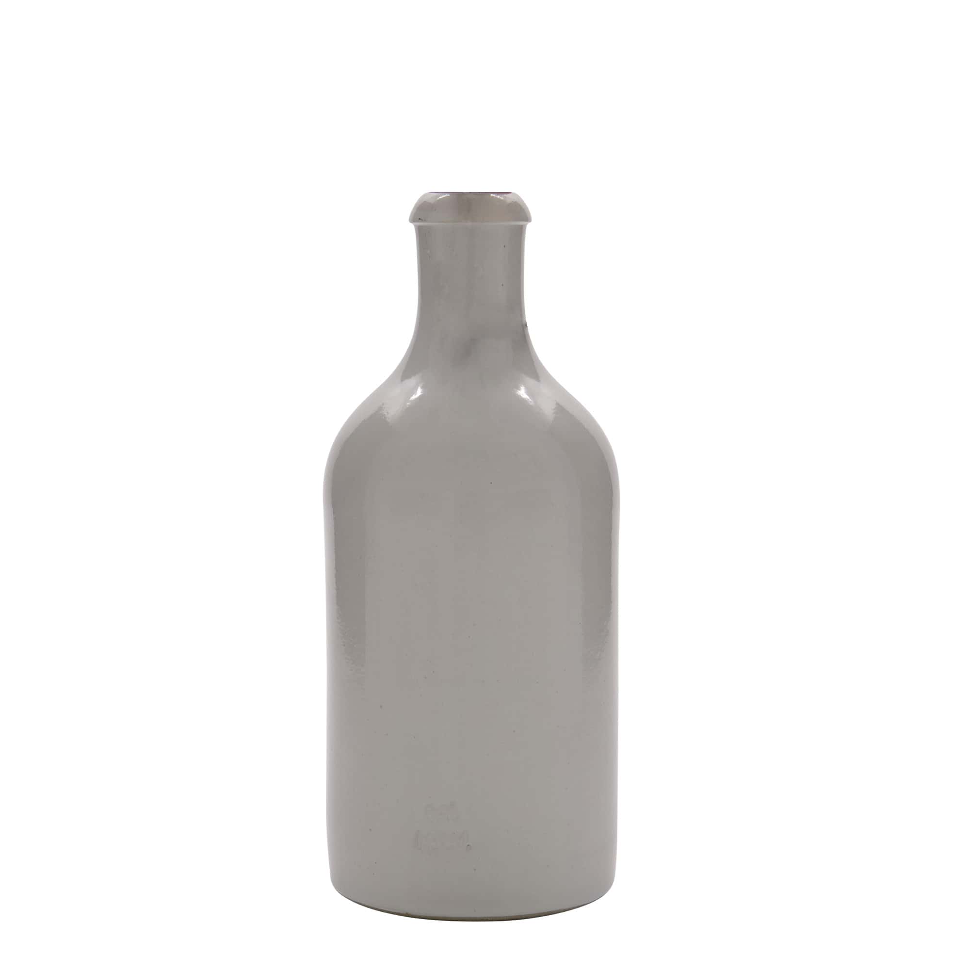 500 ml lončeni vrč, lončevina, bela, motiv: zamašek s tesnilom 500 ml lončeni vrč, lončevina, bela, motiv: zamašek s tesnilom