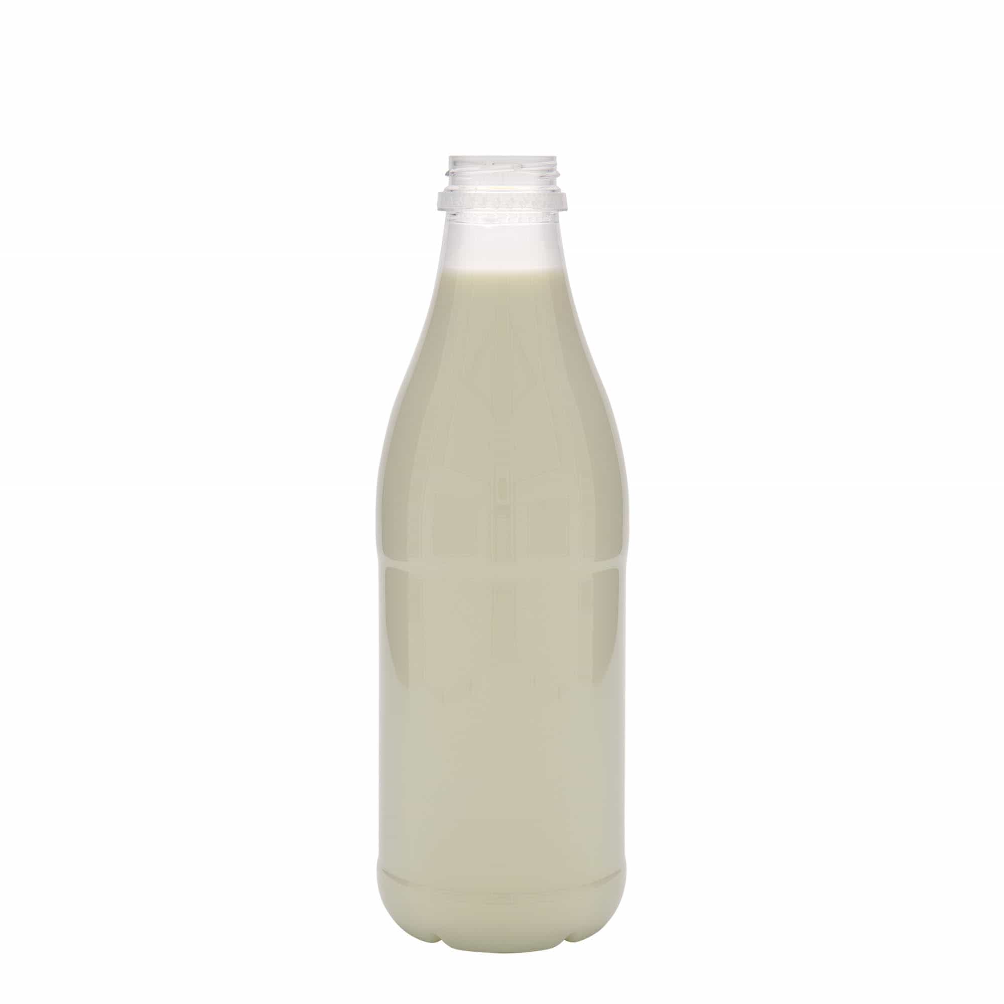1.000 ml PET-flaska 'Mleko in sok', plastika, odprtina: 38 mm