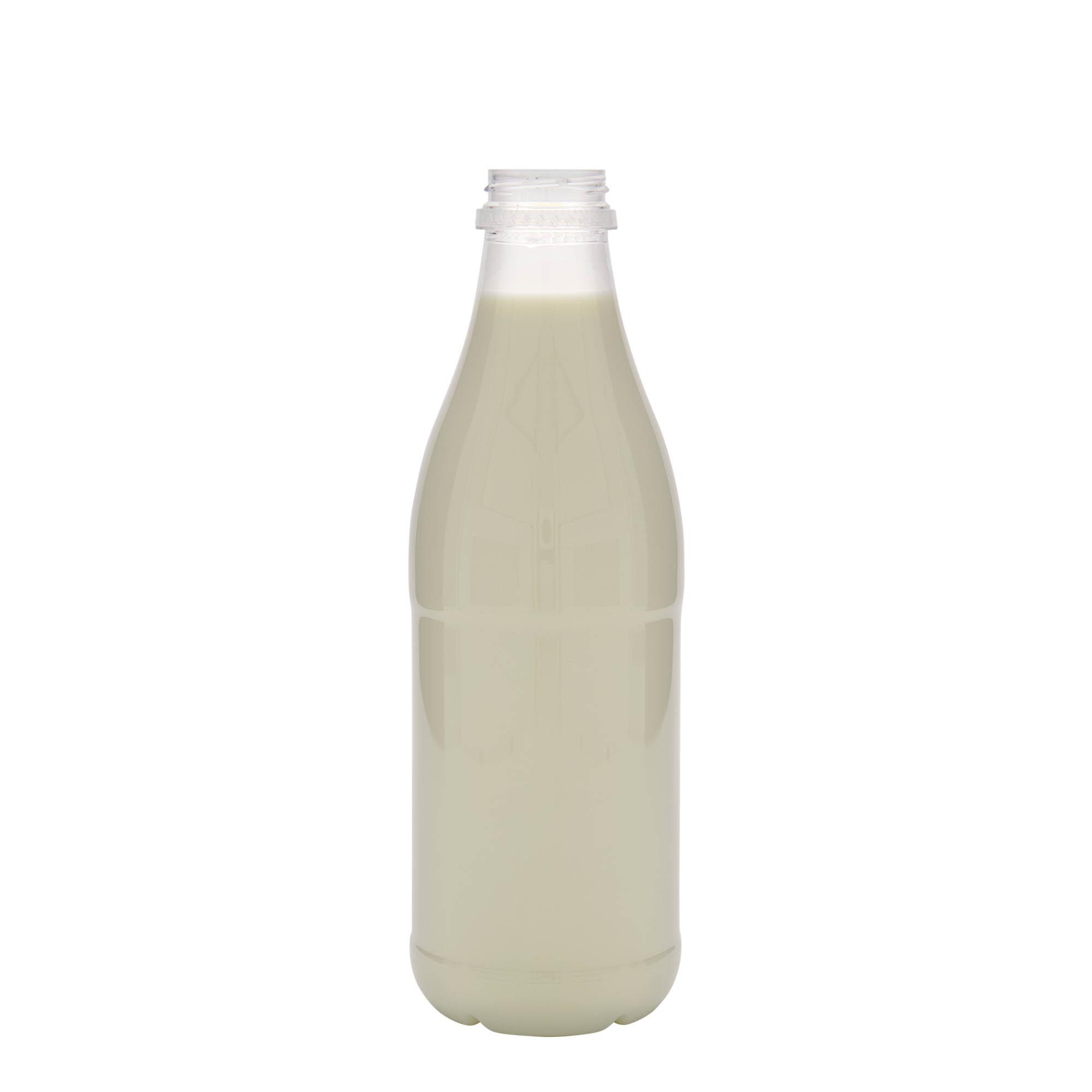 1.000 ml PET-flaska 'Mleko in sok', plastika, odprtina: 38 mm