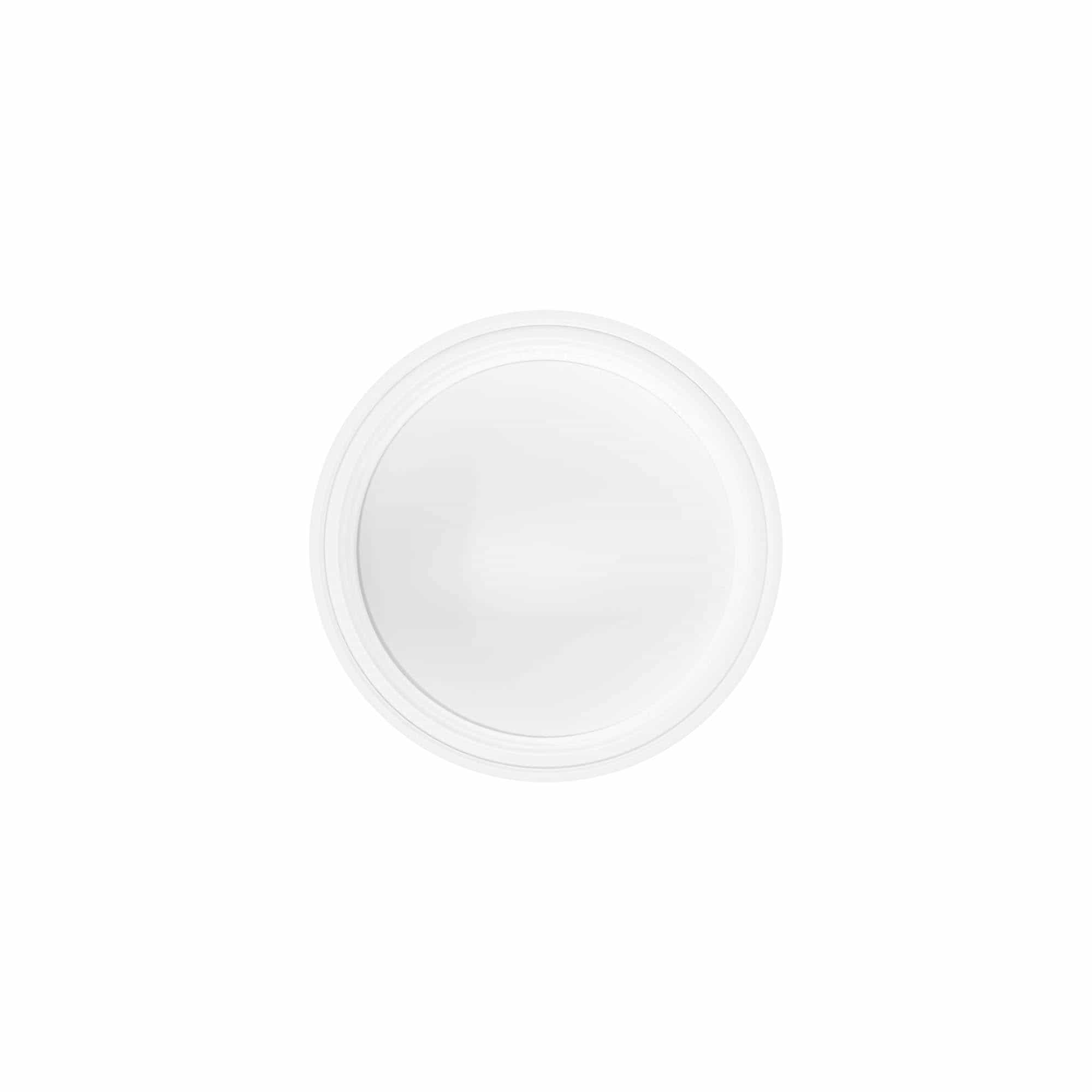 Navojni zamašek, 50 ml, plastika SAN, bela