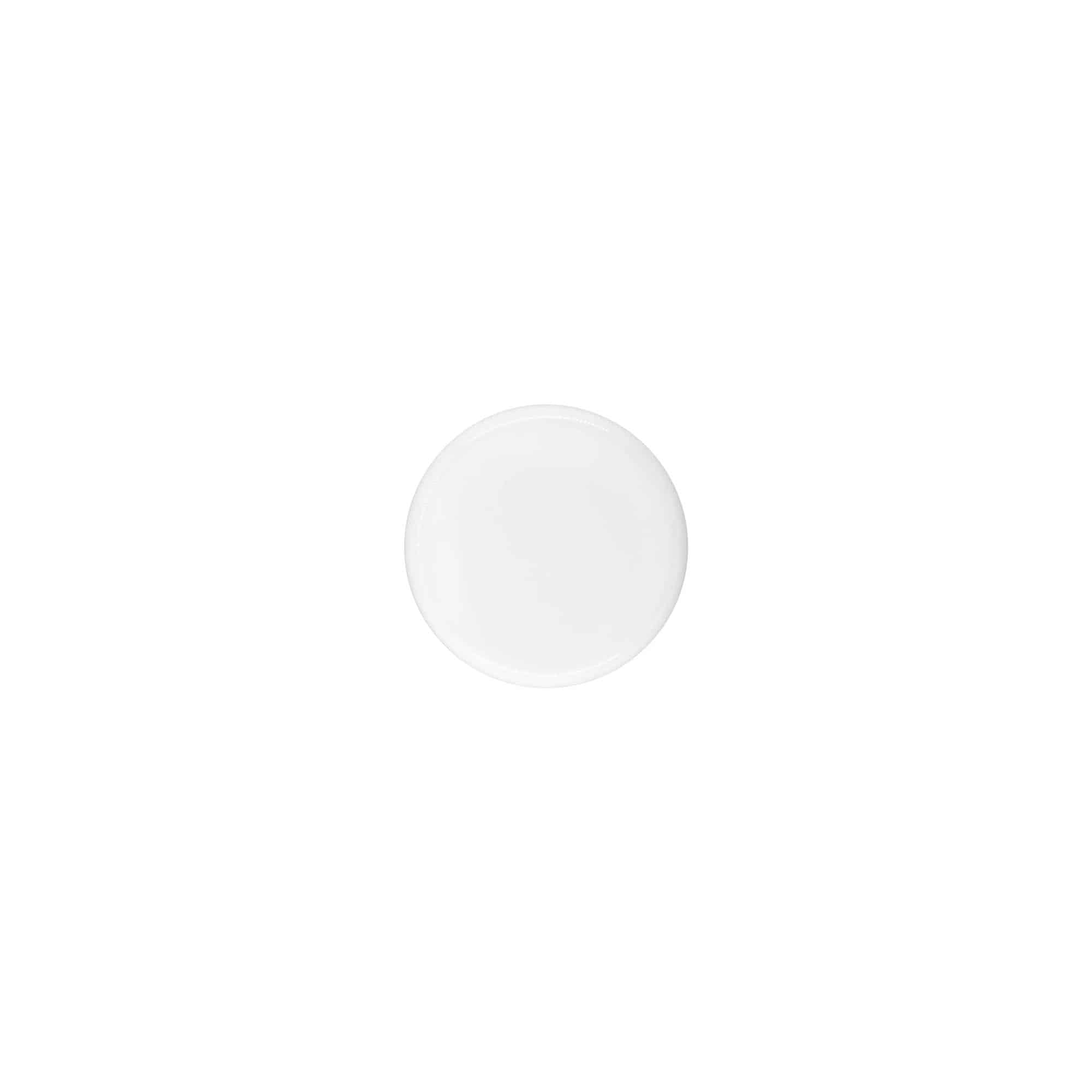 Zatesnitev z navojem za 5 ml 'Bianca', PP-plastika, bela