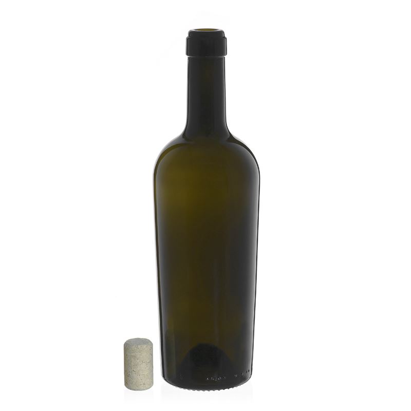750 ml vinska steklenica 'Imperiale', starinsko zelena, odprtina: pluta