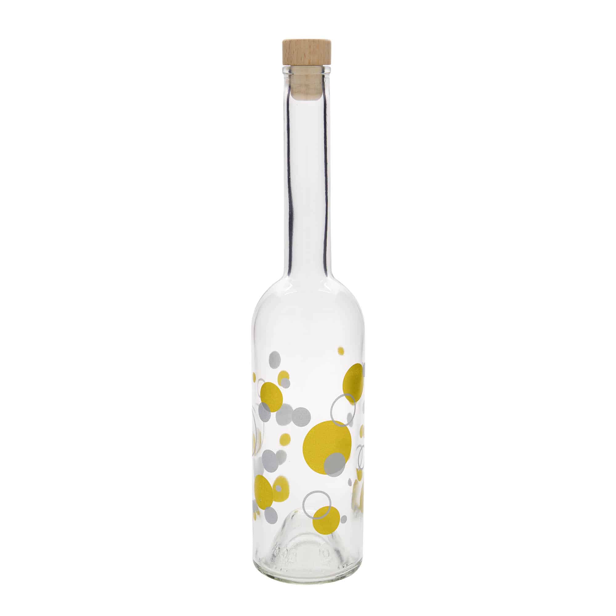 500 ml steklenica iz stekla 'Opera', motiv: pike, odprtina: pluta