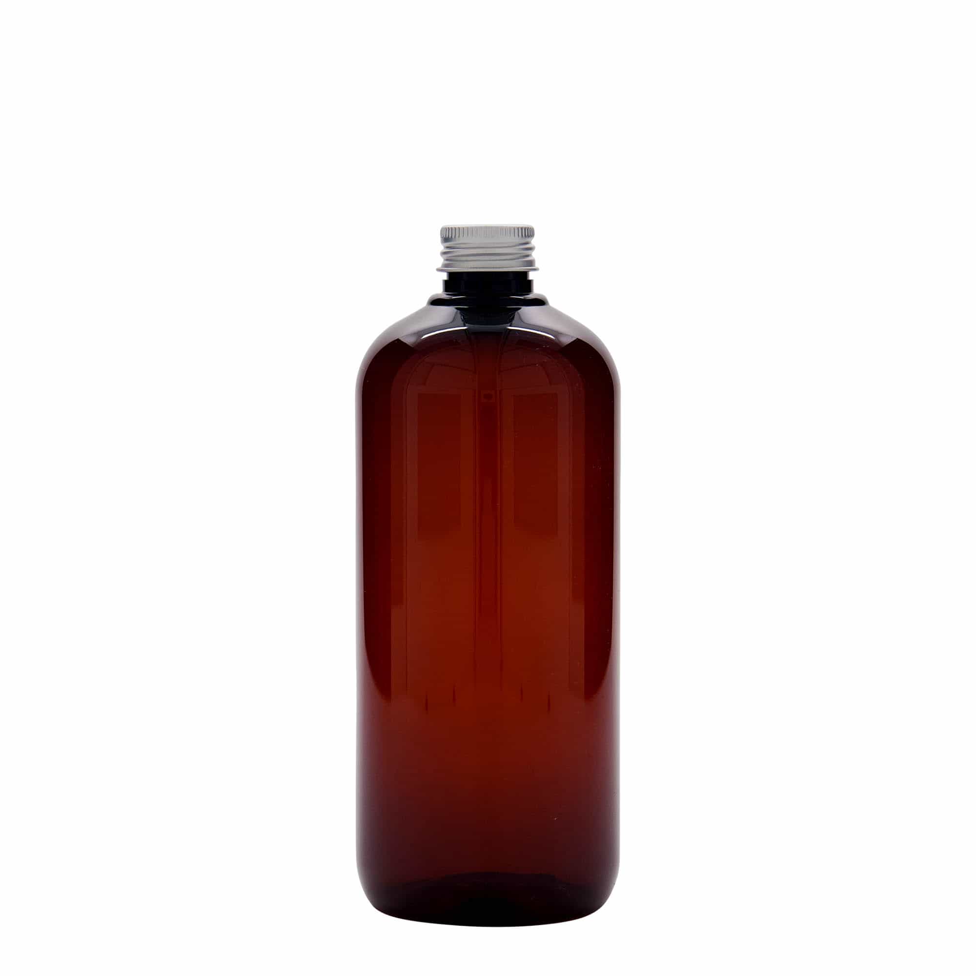500 ml reciklirana plastična steklenica »Victor's Best«, PCR, rjava, ustje: GPI 24/410