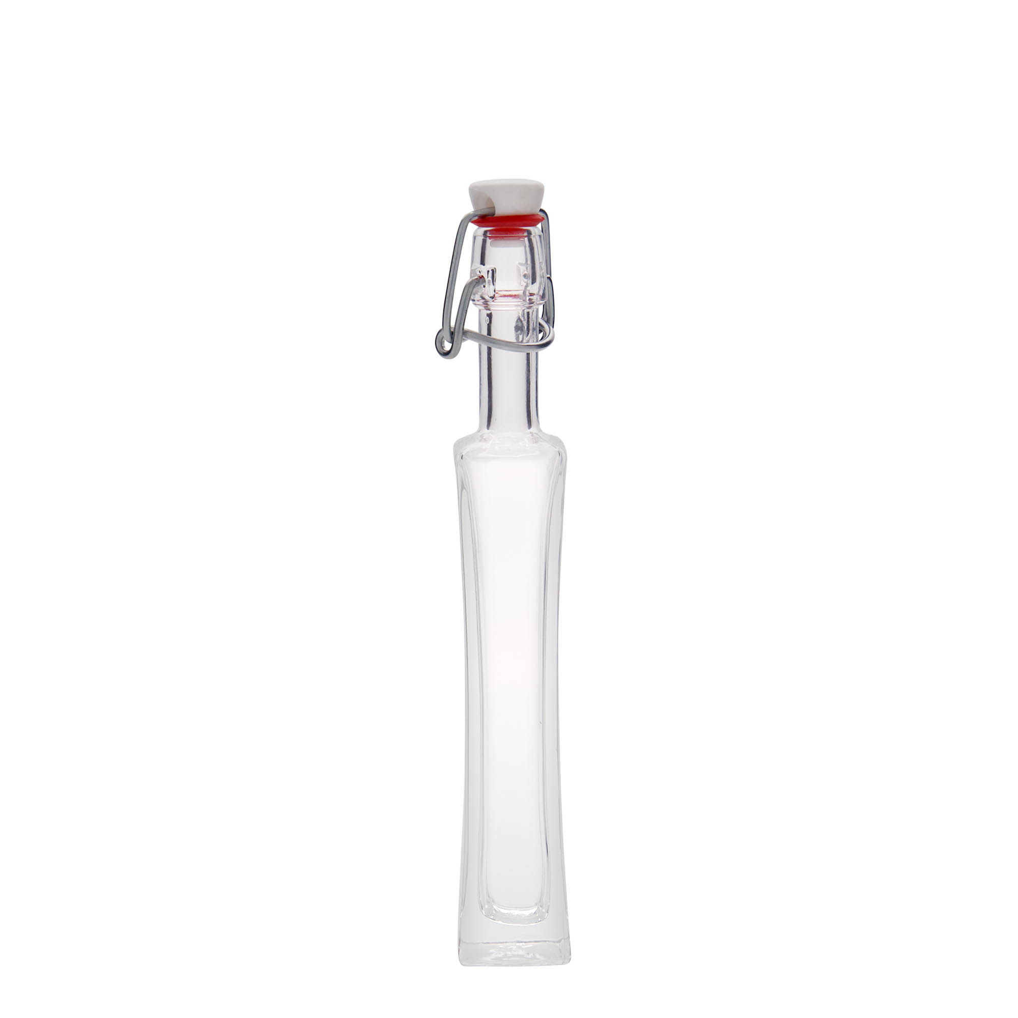 40 ml steklenička 'Koko', kvadratna, odprtina: s sponko 40 ml steklenička 'Koko', kvadratna, odprtina: s sponko