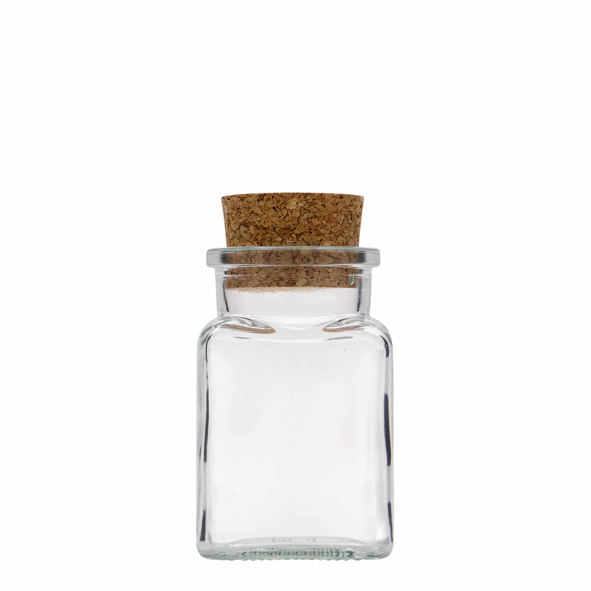 150 ml plutovinast kozarec, kvadraten, ustje: pluta